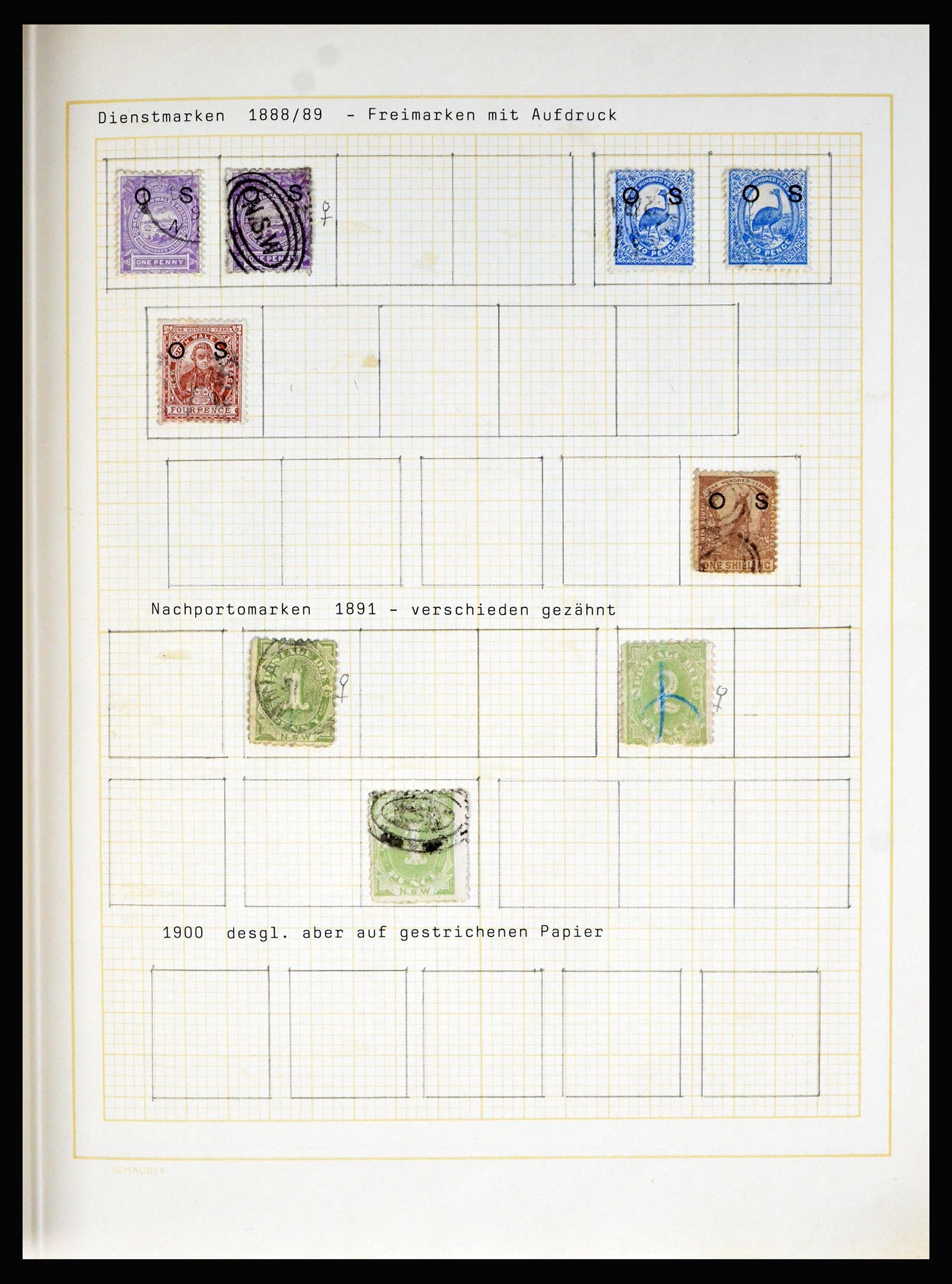 40313 0008 - Postzegel verzameling 40313 Australische Staten 1850-1907.