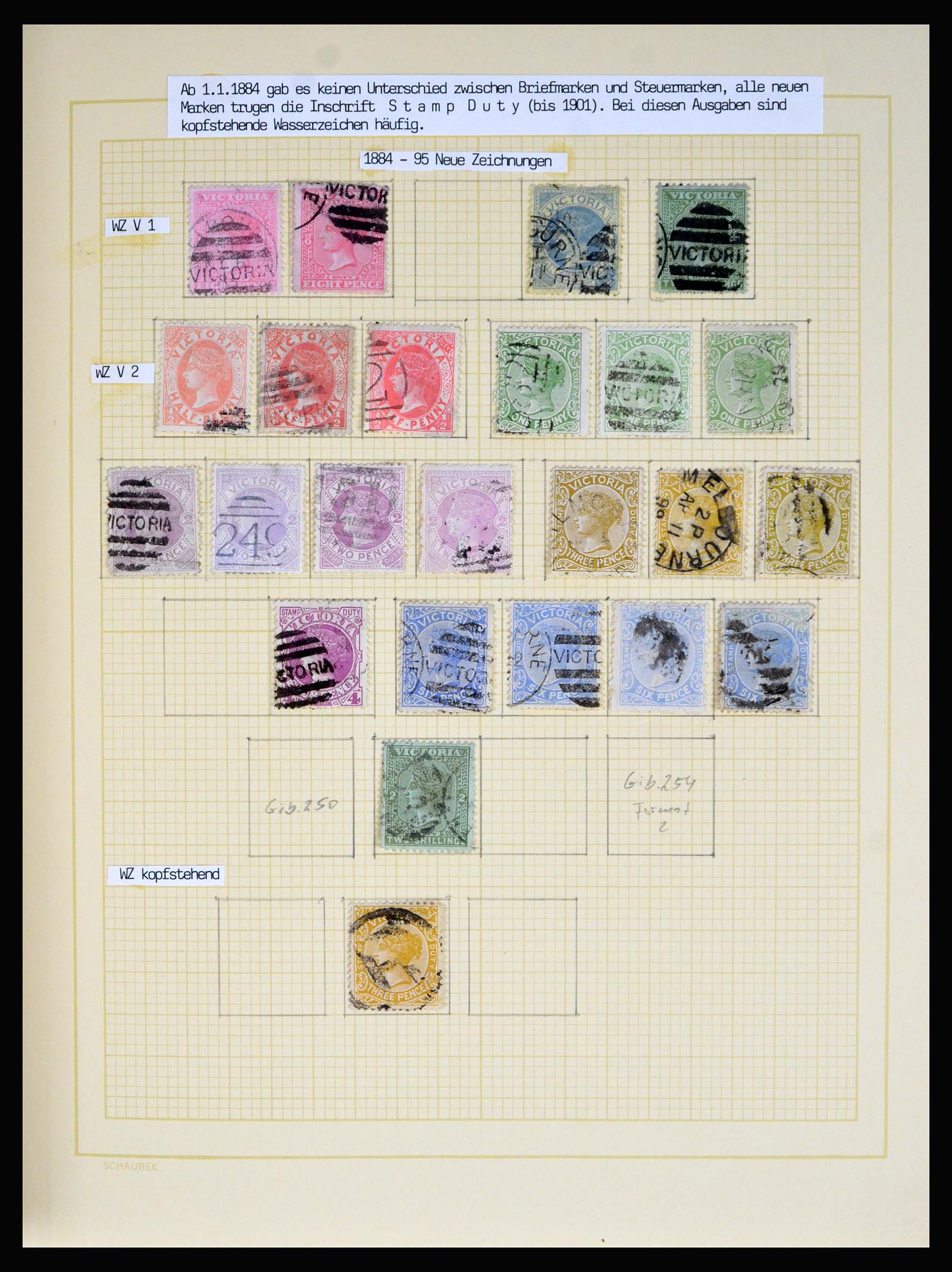 40313 0018 - Postzegel verzameling 40313 Australische Staten 1850-1907.