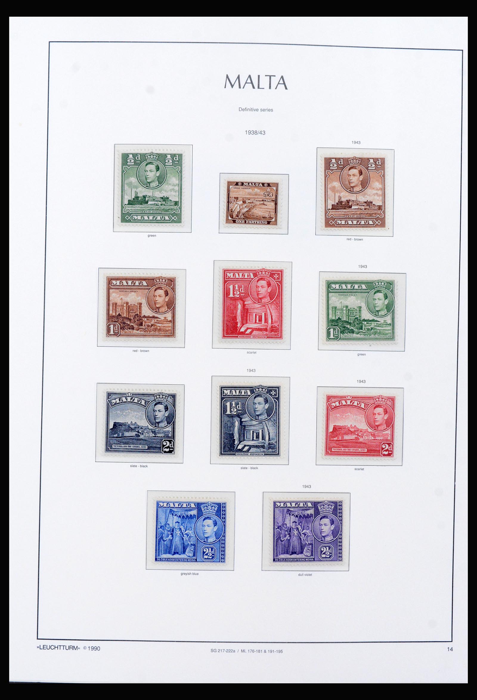 40316 0002 - Postzegel verzameling 40316 Malta 1937-2005.