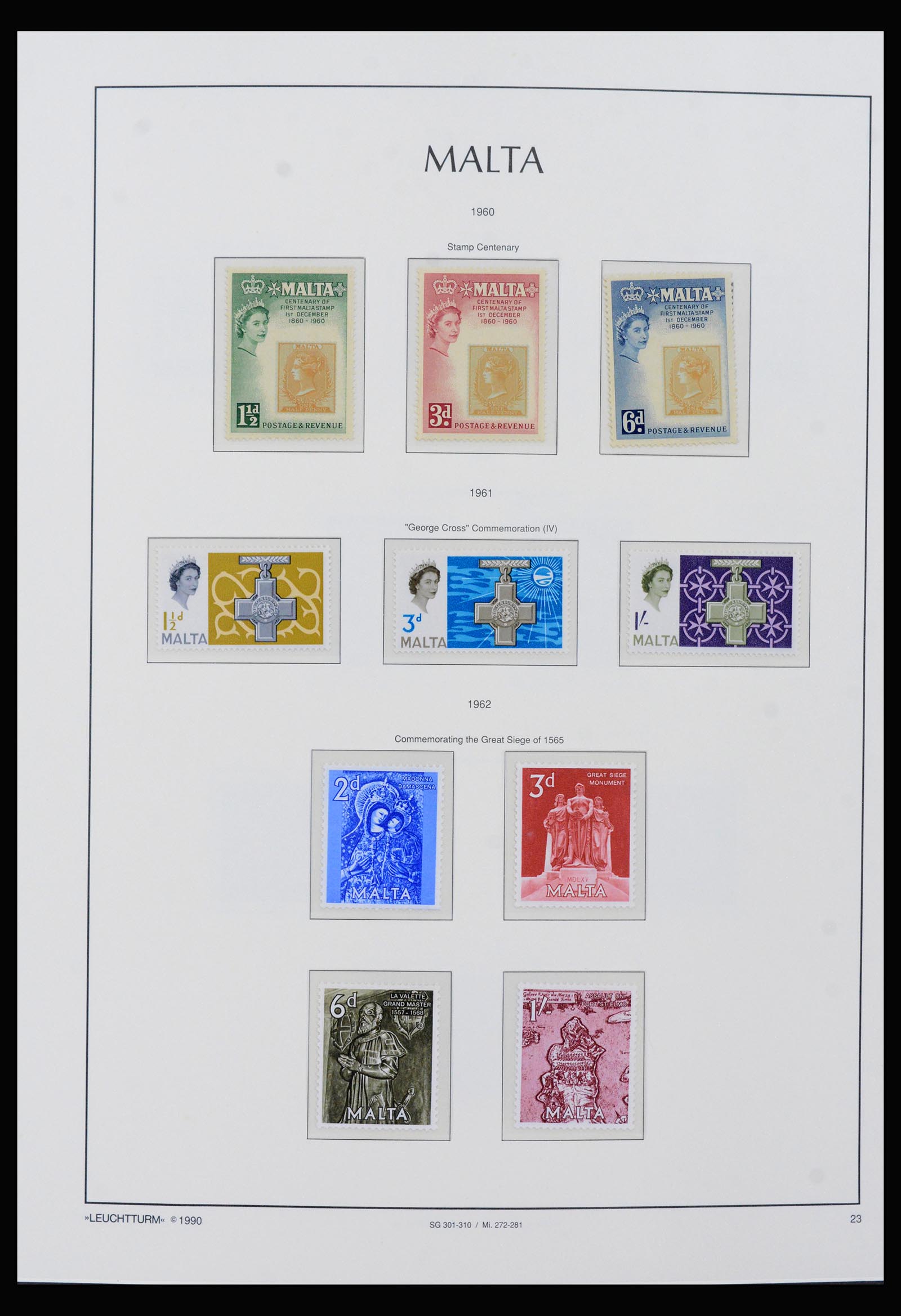 40316 0011 - Postzegel verzameling 40316 Malta 1937-2005.