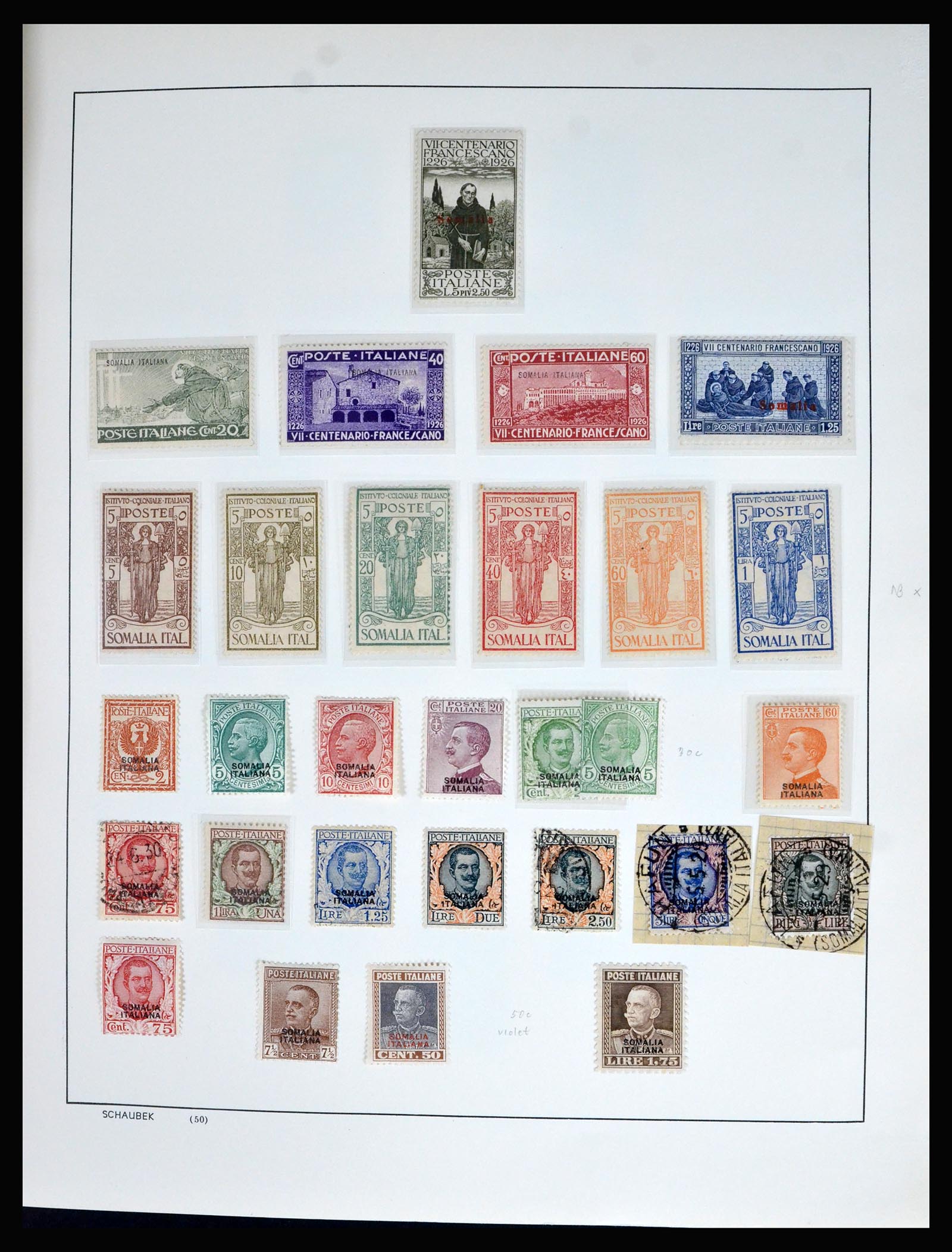 40320 0005 - Postzegel verzameling 40320 Italiaans Somalië 1903-1999.