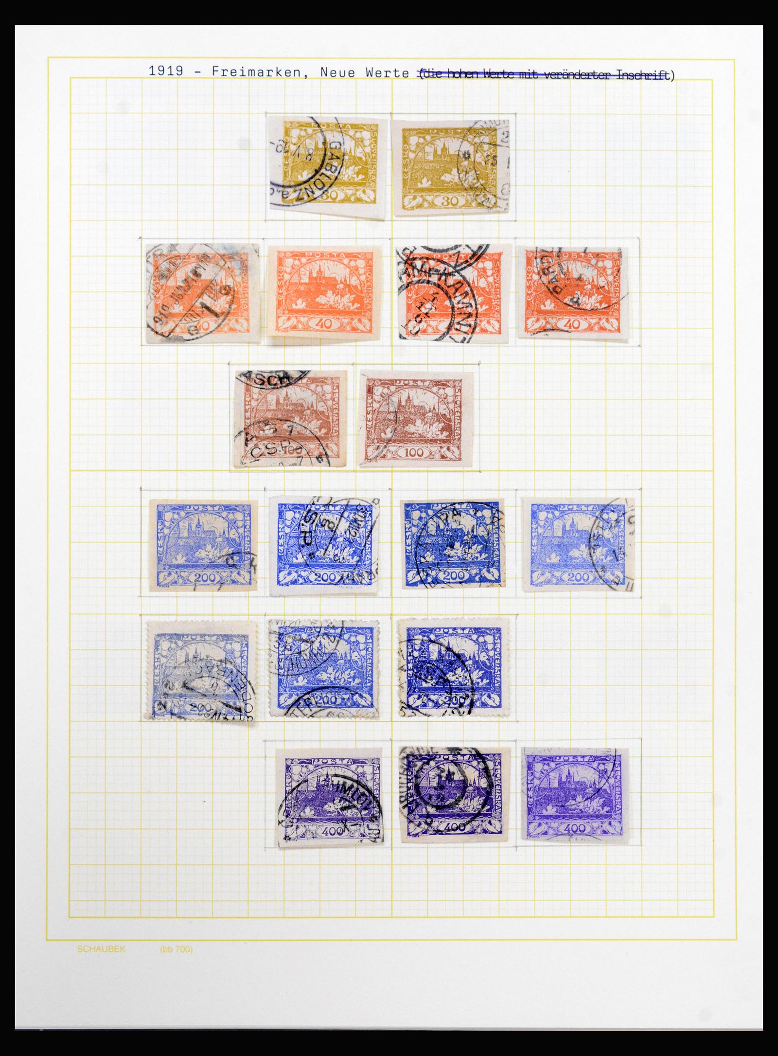 40323 0002 - Stamp collection 40323 Czechoslovakia 1919-1938.