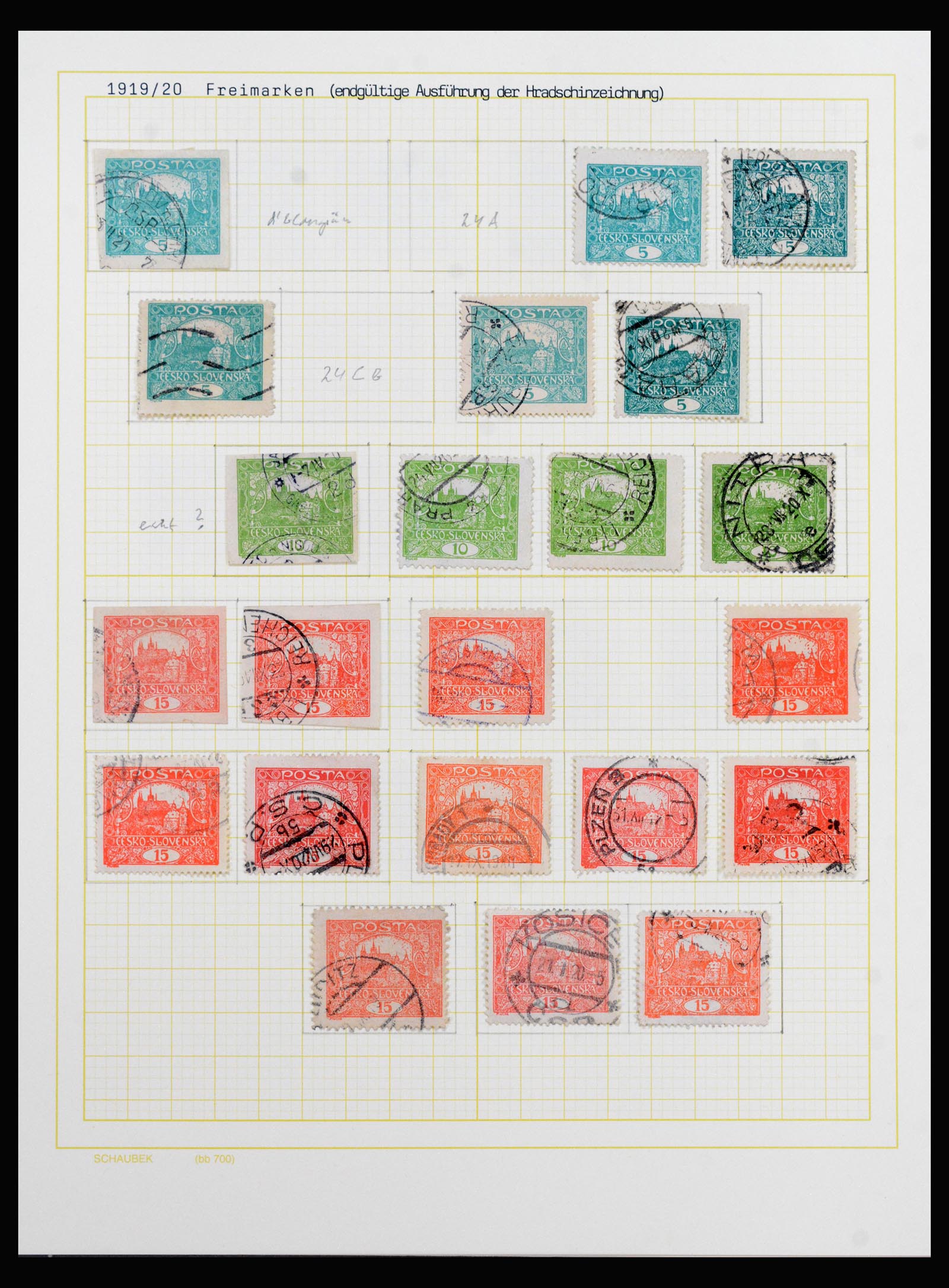 40323 0004 - Stamp collection 40323 Czechoslovakia 1919-1938.