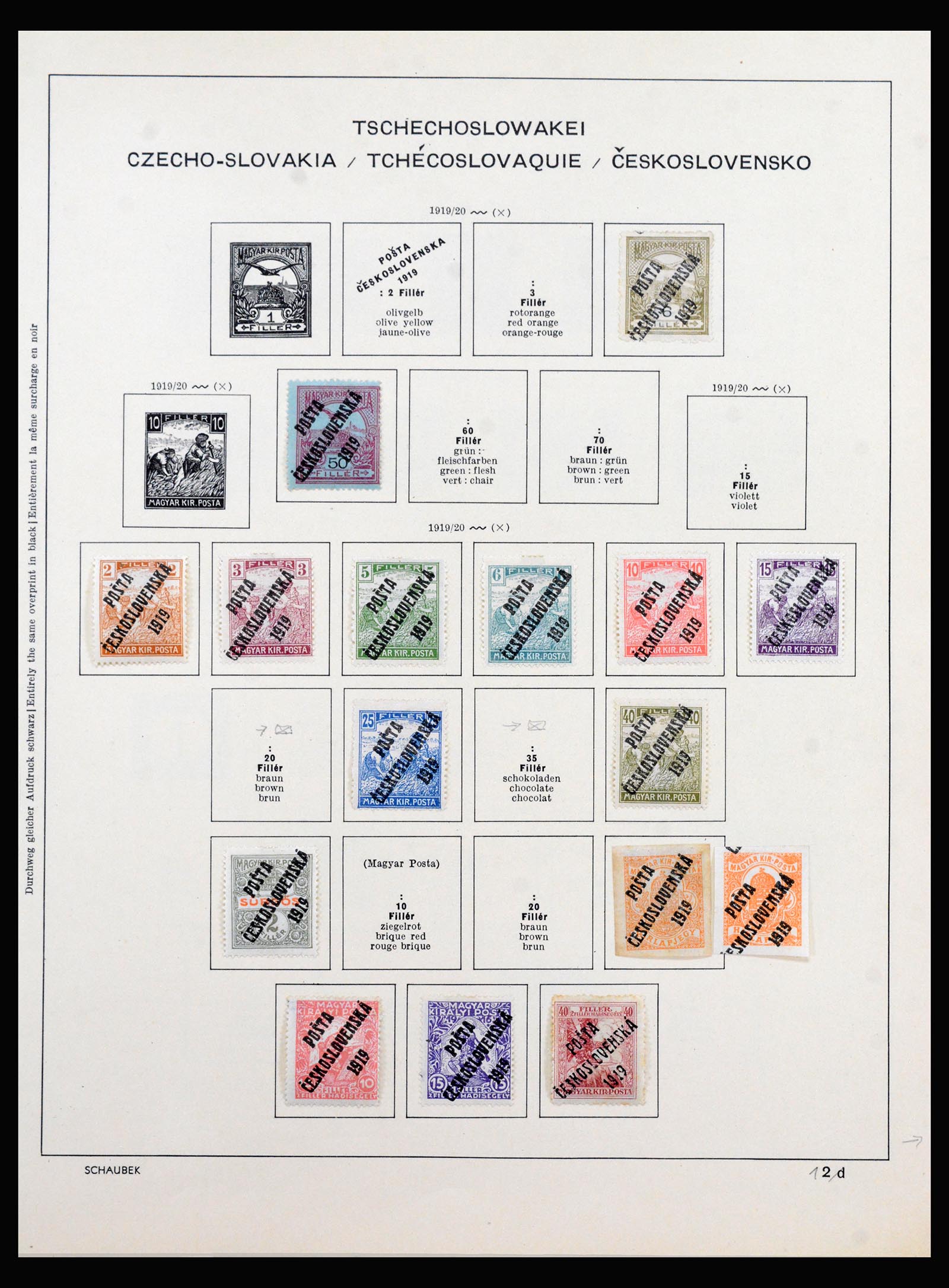 40323 0012 - Stamp collection 40323 Czechoslovakia 1919-1938.