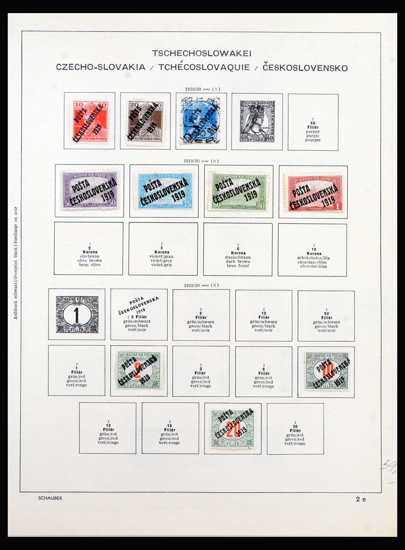 40323 0013 - Stamp collection 40323 Czechoslovakia 1919-1938.