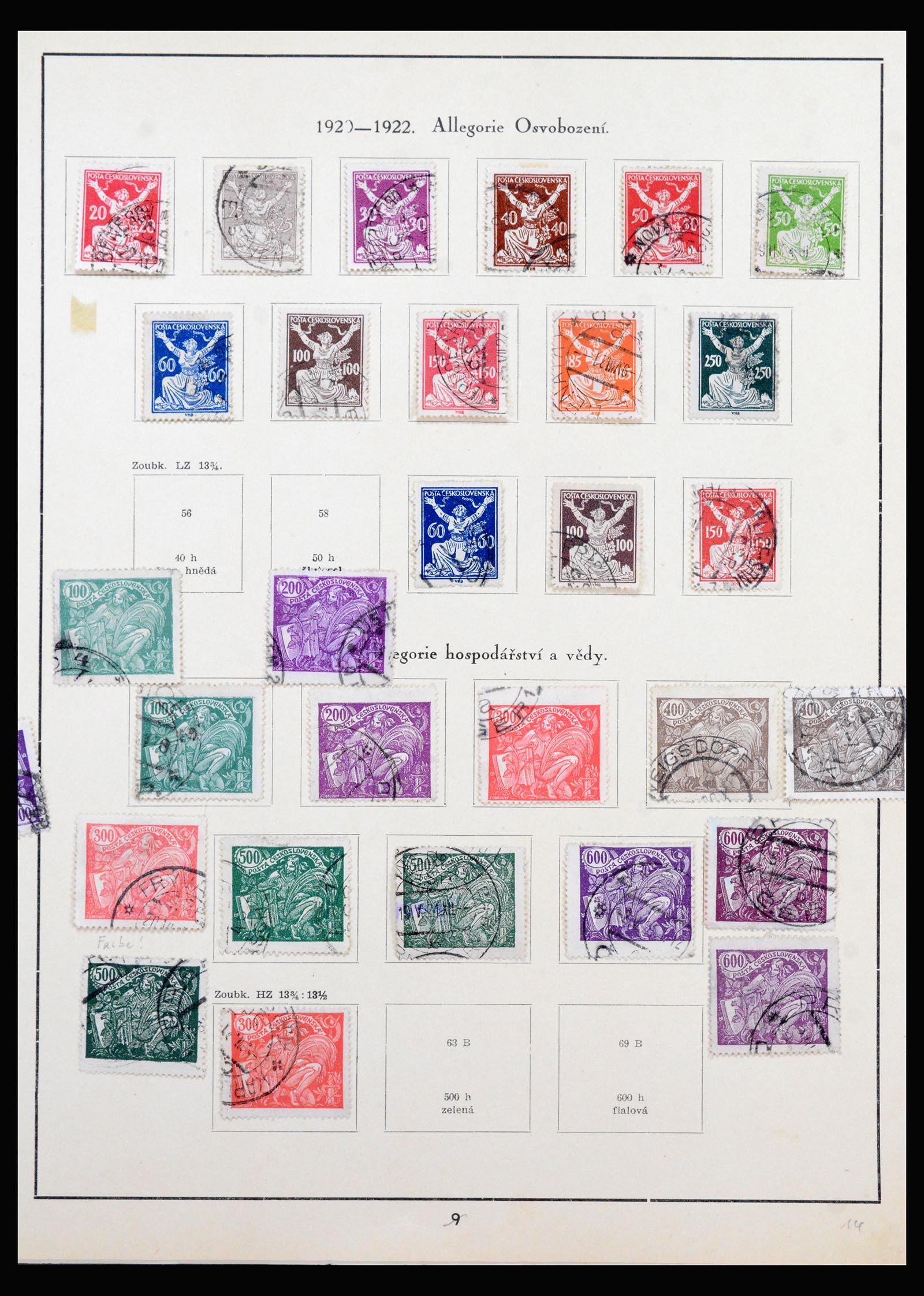 40323 0015 - Stamp collection 40323 Czechoslovakia 1919-1938.