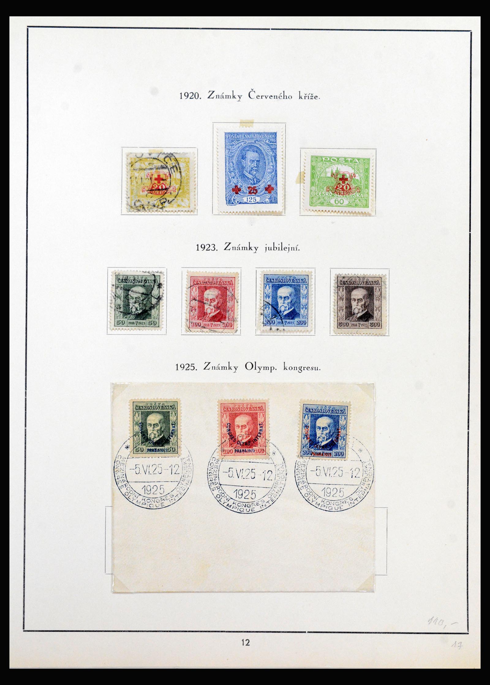 40323 0018 - Stamp collection 40323 Czechoslovakia 1919-1938.
