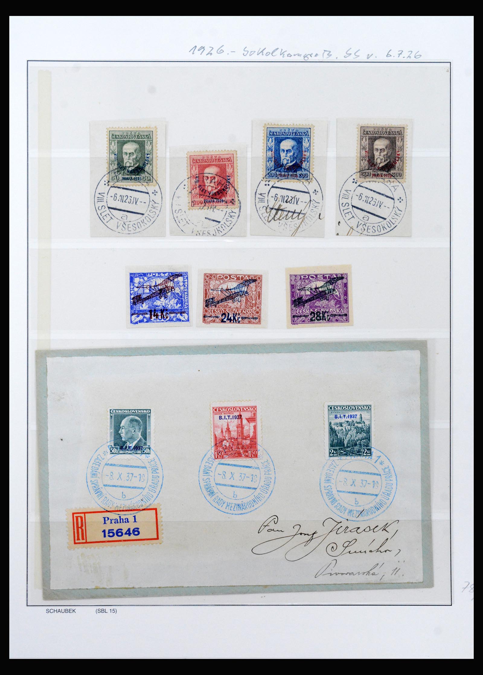 40323 0019 - Stamp collection 40323 Czechoslovakia 1919-1938.