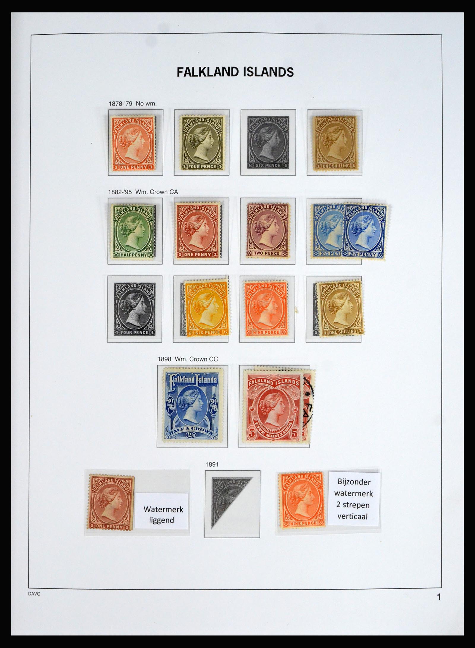 40330 0001 - Stamp collection 40330 Falkland Islands 1878-2023!