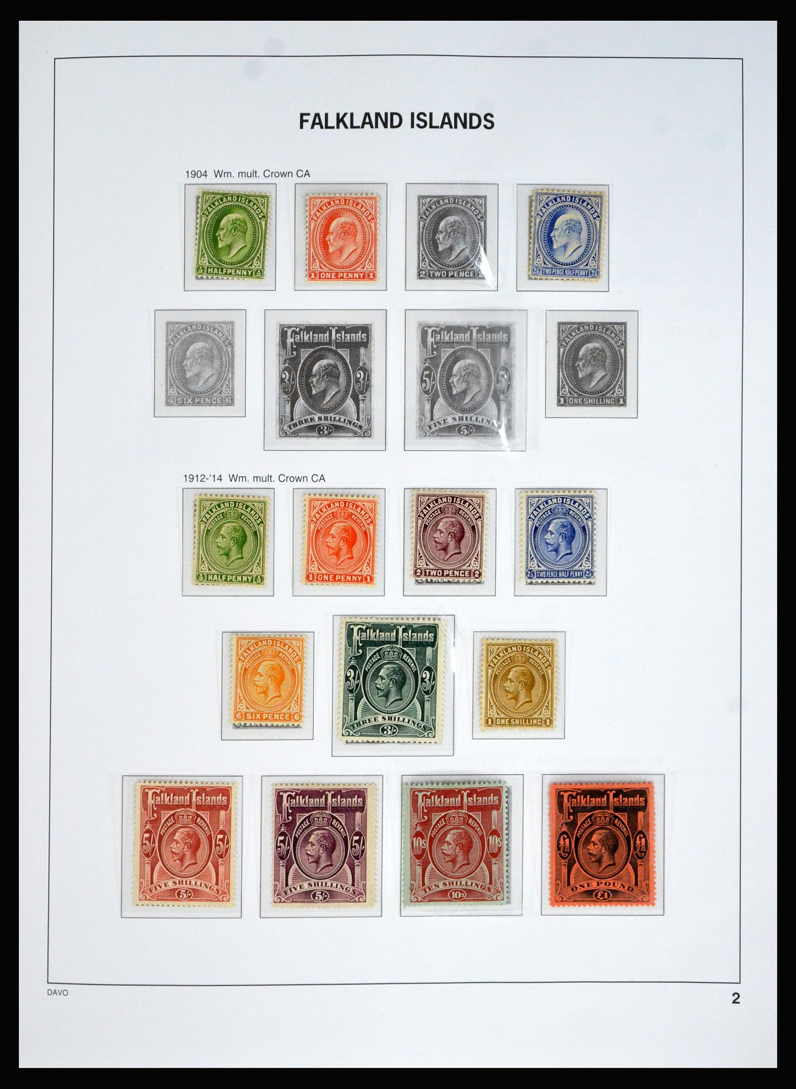 40330 0002 - Stamp collection 40330 Falkland Islands 1878-2023!