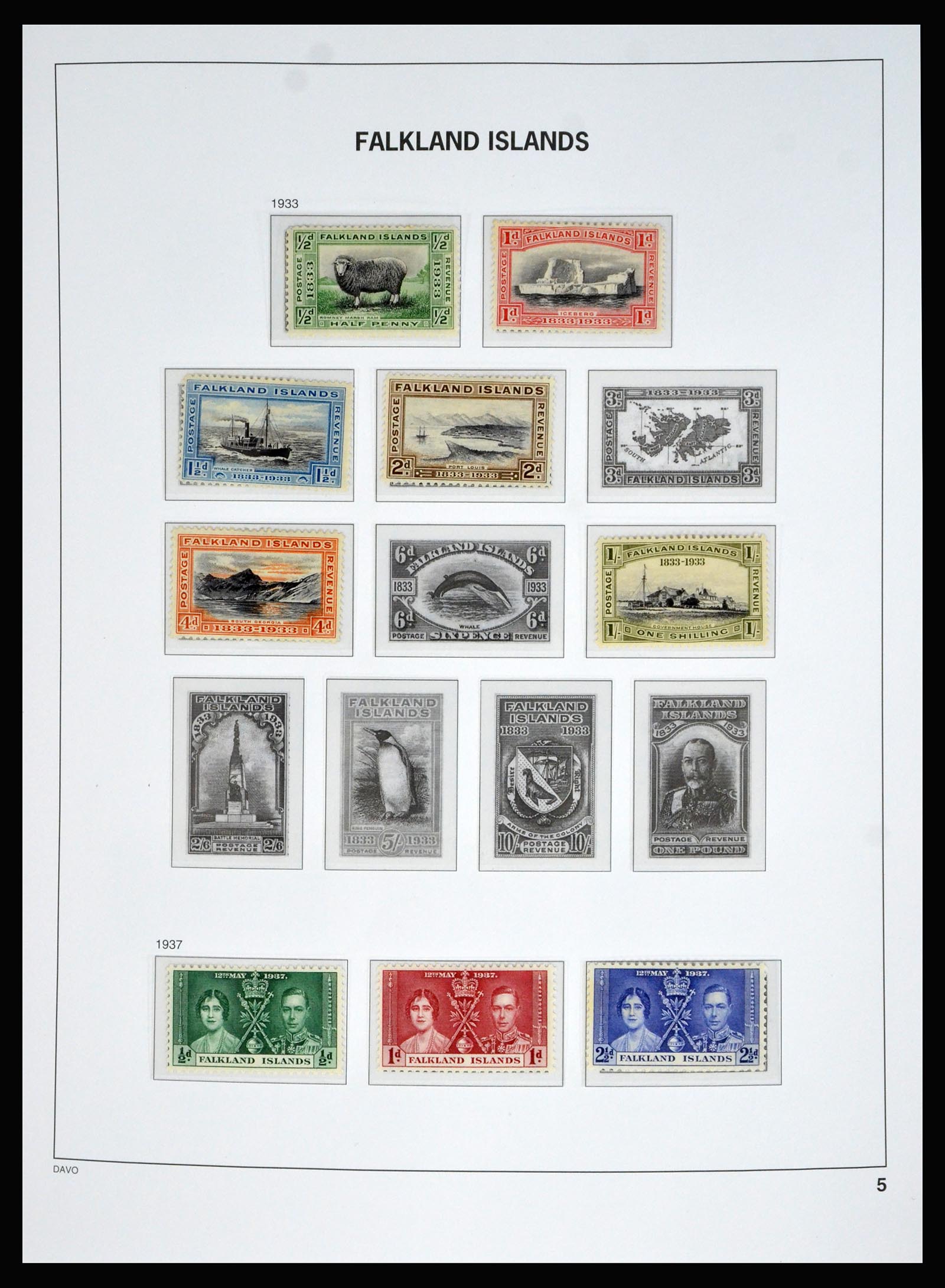 40330 0005 - Stamp collection 40330 Falkland Islands 1878-2023!