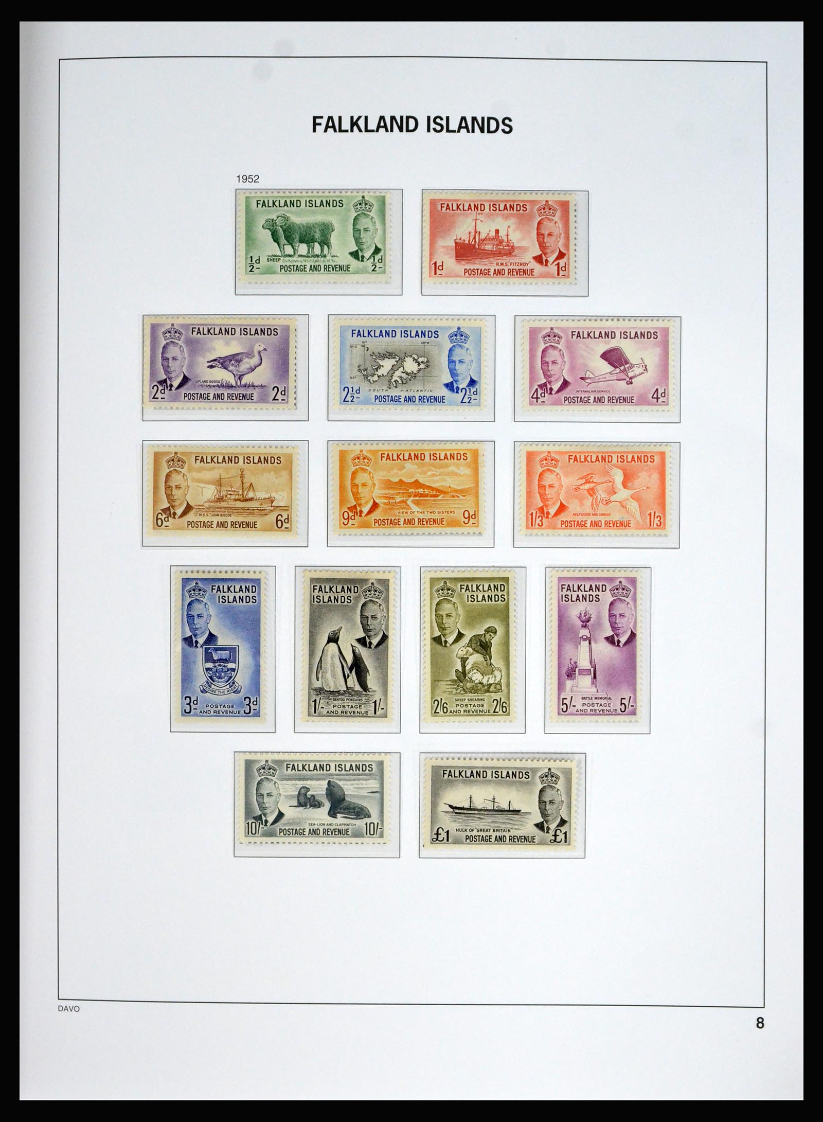 40330 0008 - Stamp collection 40330 Falkland Islands 1878-2023!