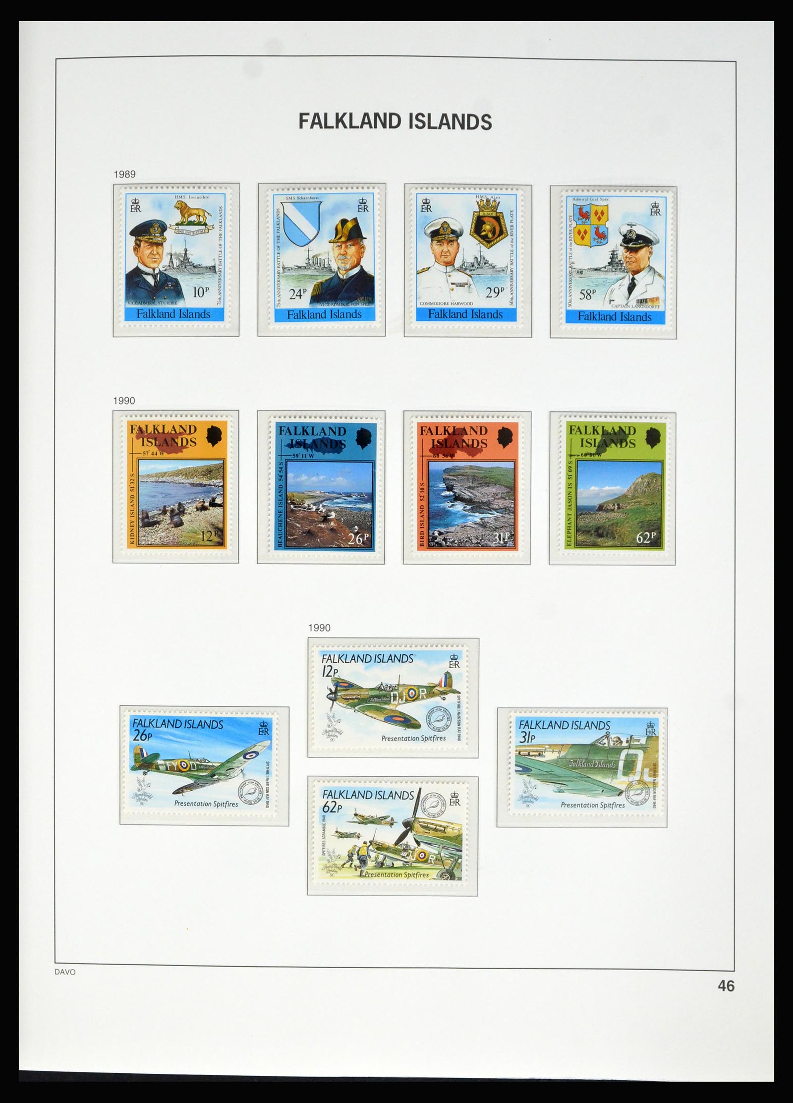 40330 0011 - Stamp collection 40330 Falkland Islands 1878-2023!