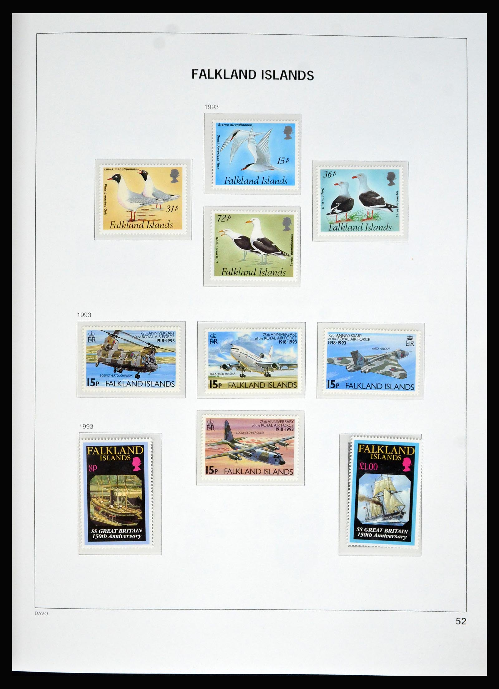 40330 0017 - Stamp collection 40330 Falkland Islands 1878-2023!