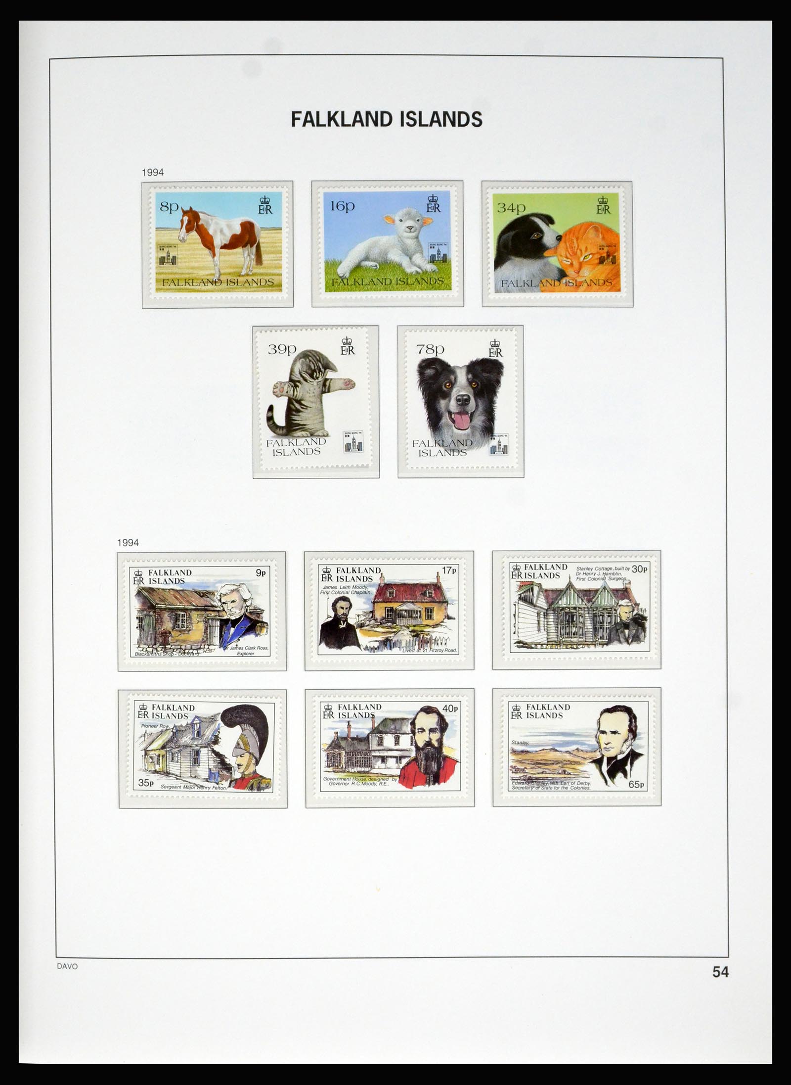 40330 0019 - Stamp collection 40330 Falkland Islands 1878-2023!