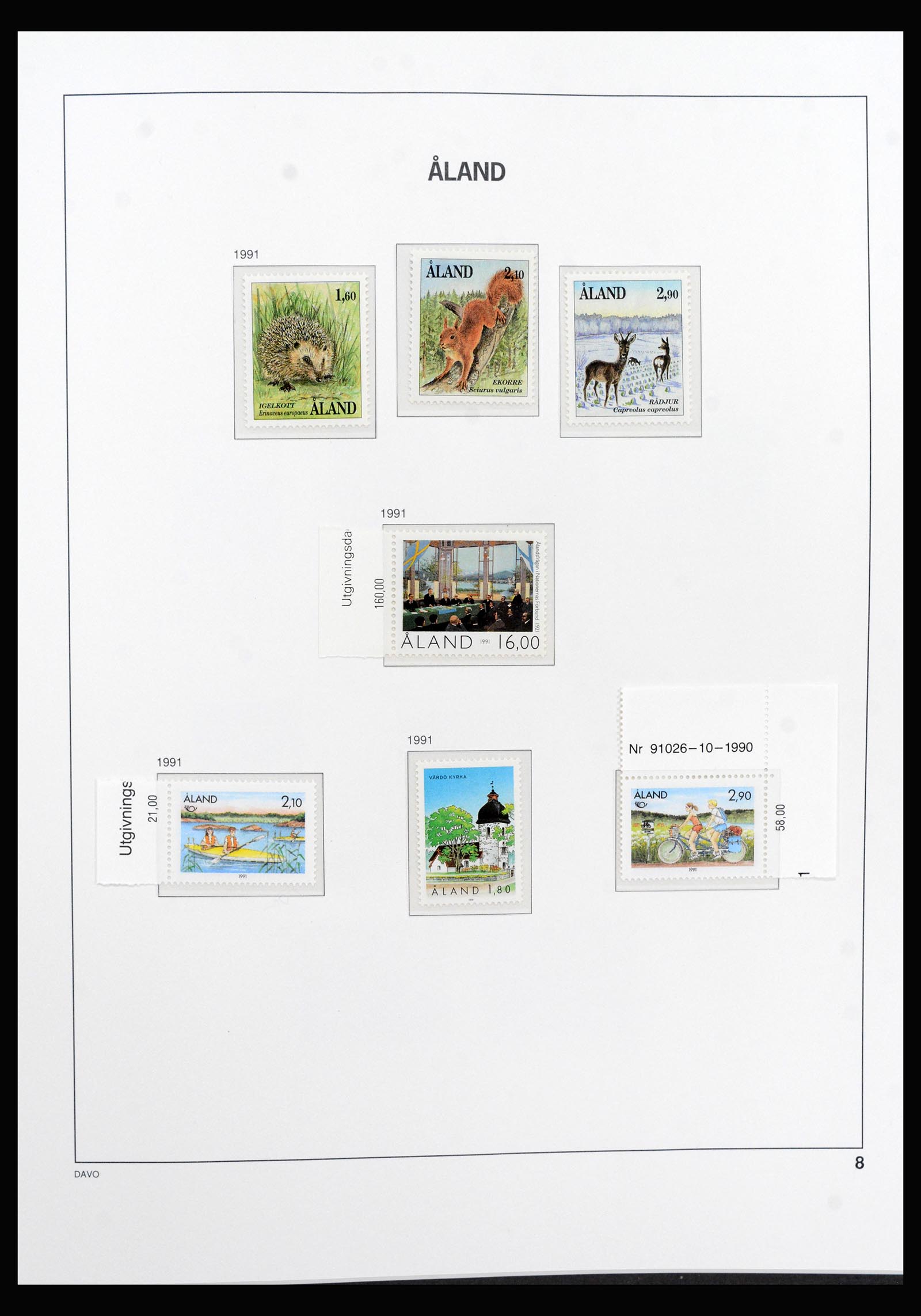 40333 0008 - Postzegel verzameling 40333 Aland 1984-2012.