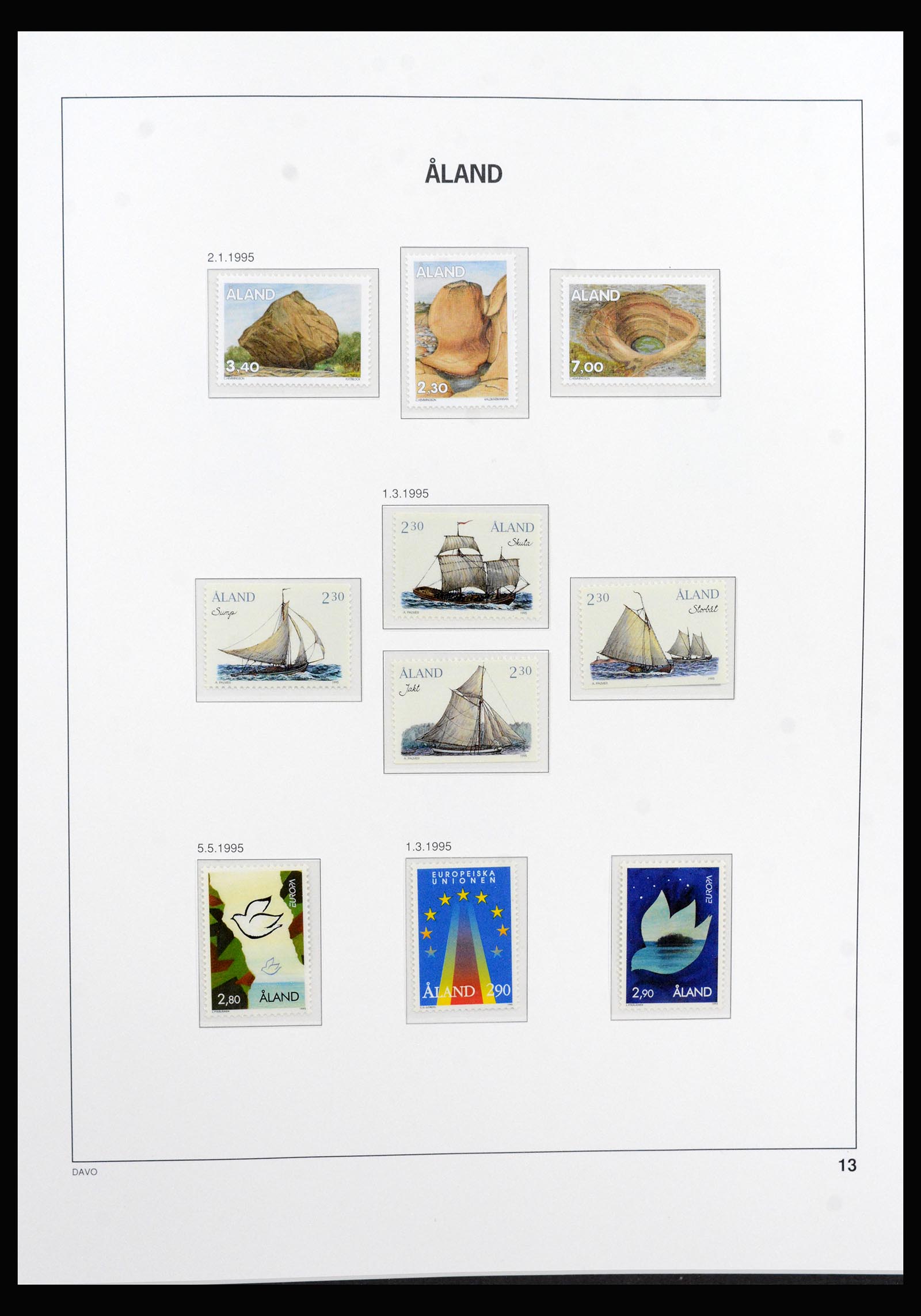 40333 0013 - Postzegel verzameling 40333 Aland 1984-2012.