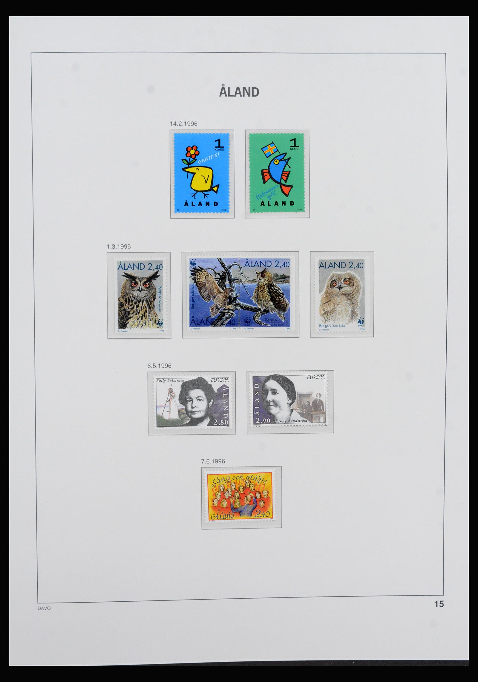 40333 0016 - Postzegel verzameling 40333 Aland 1984-2012.