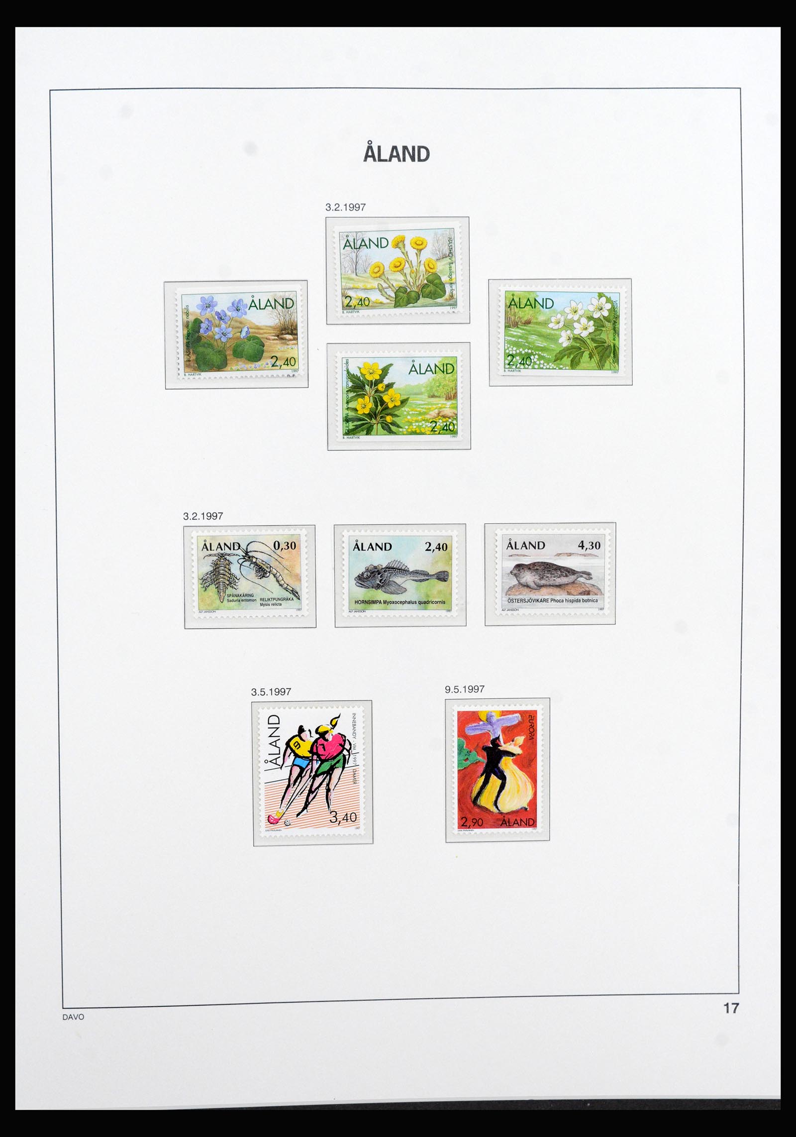 40333 0018 - Postzegel verzameling 40333 Aland 1984-2012.