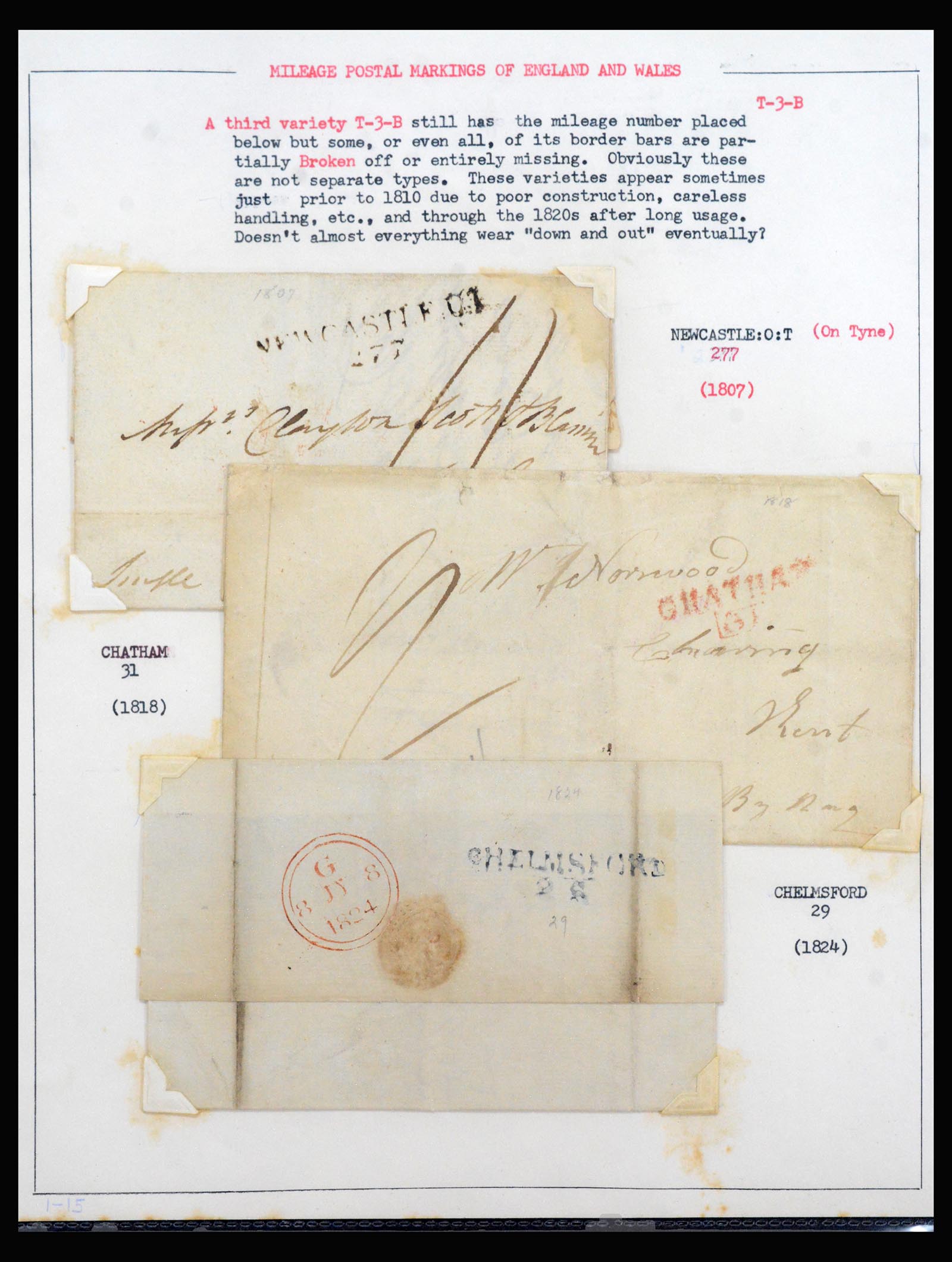 40346 0014 - Stamp collection 40346 Great Britain pre-philately covers 1786-1839.