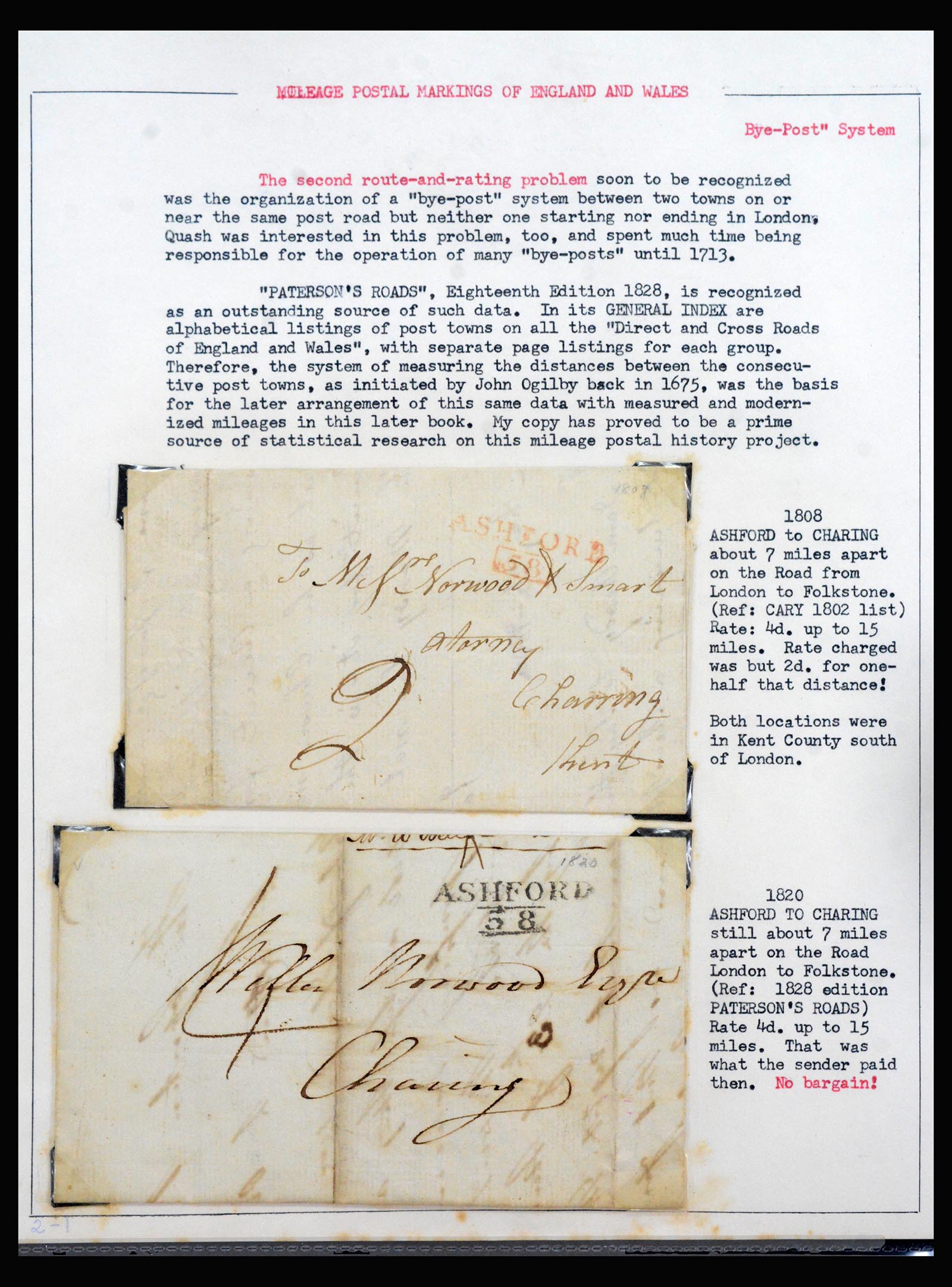 40346 0016 - Stamp collection 40346 Great Britain pre-philately covers 1786-1839.