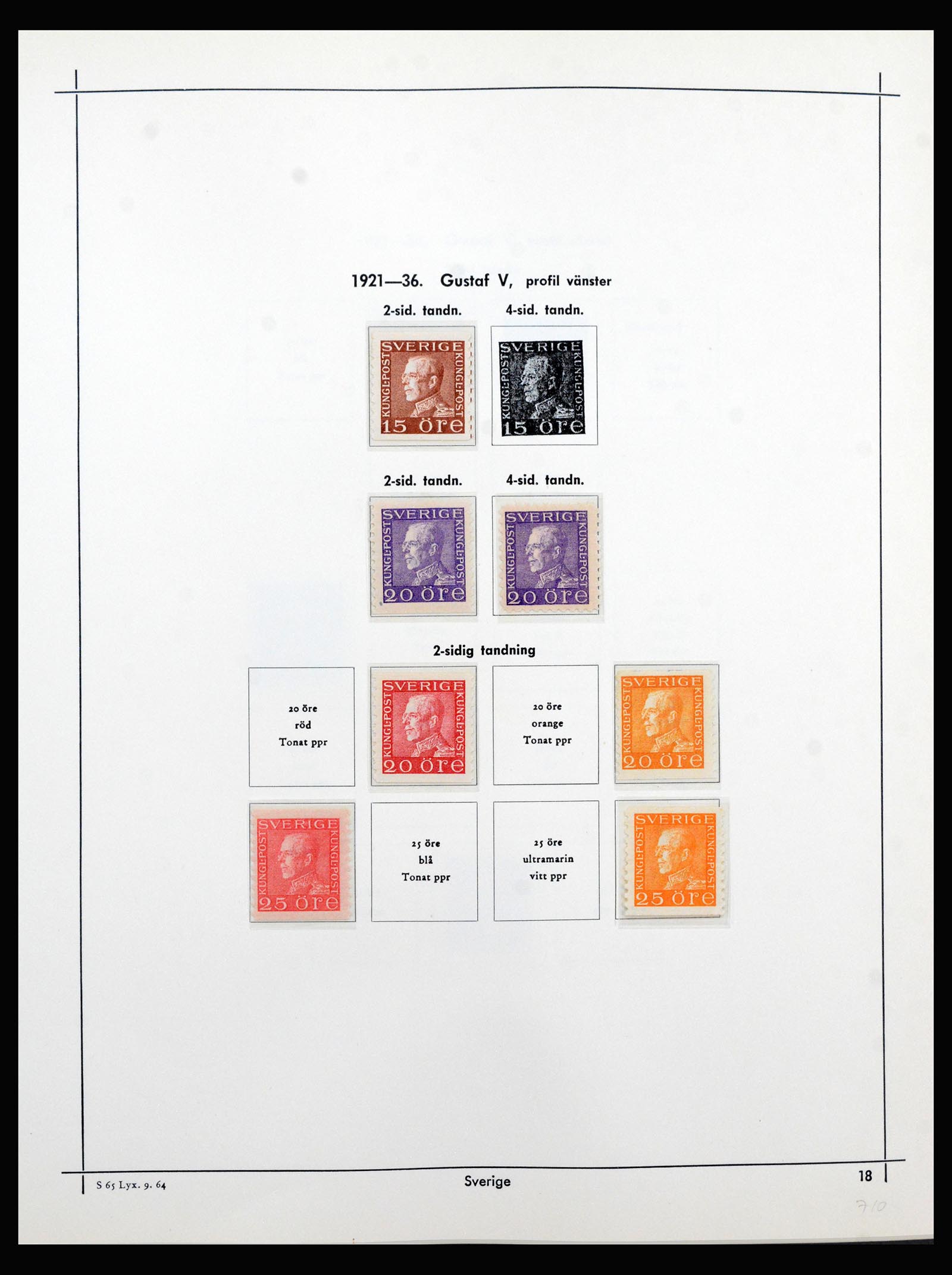 40353 0012 - Stamp collection 40353 Sweden 1872-1967.