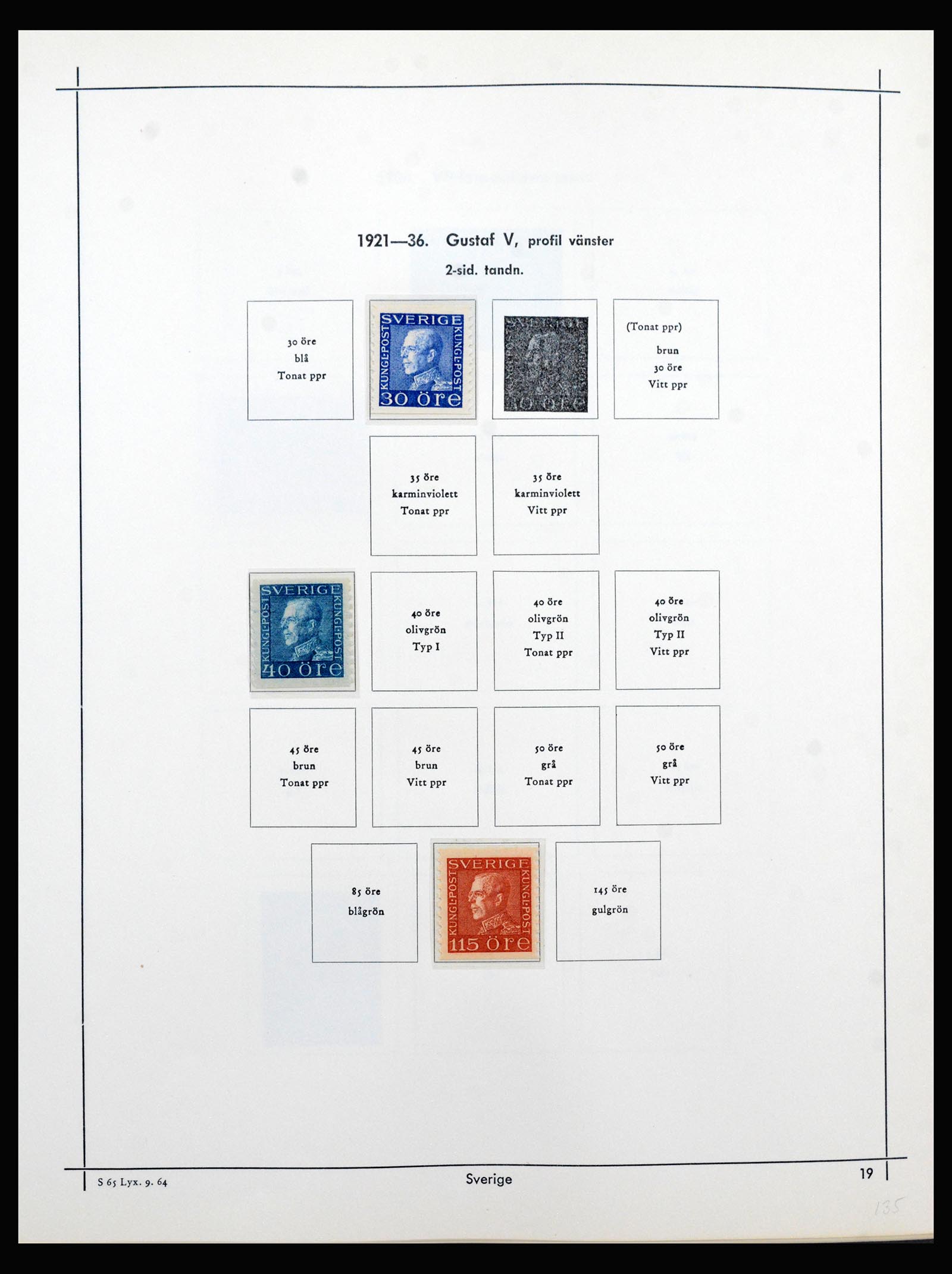 40353 0013 - Stamp collection 40353 Sweden 1872-1967.