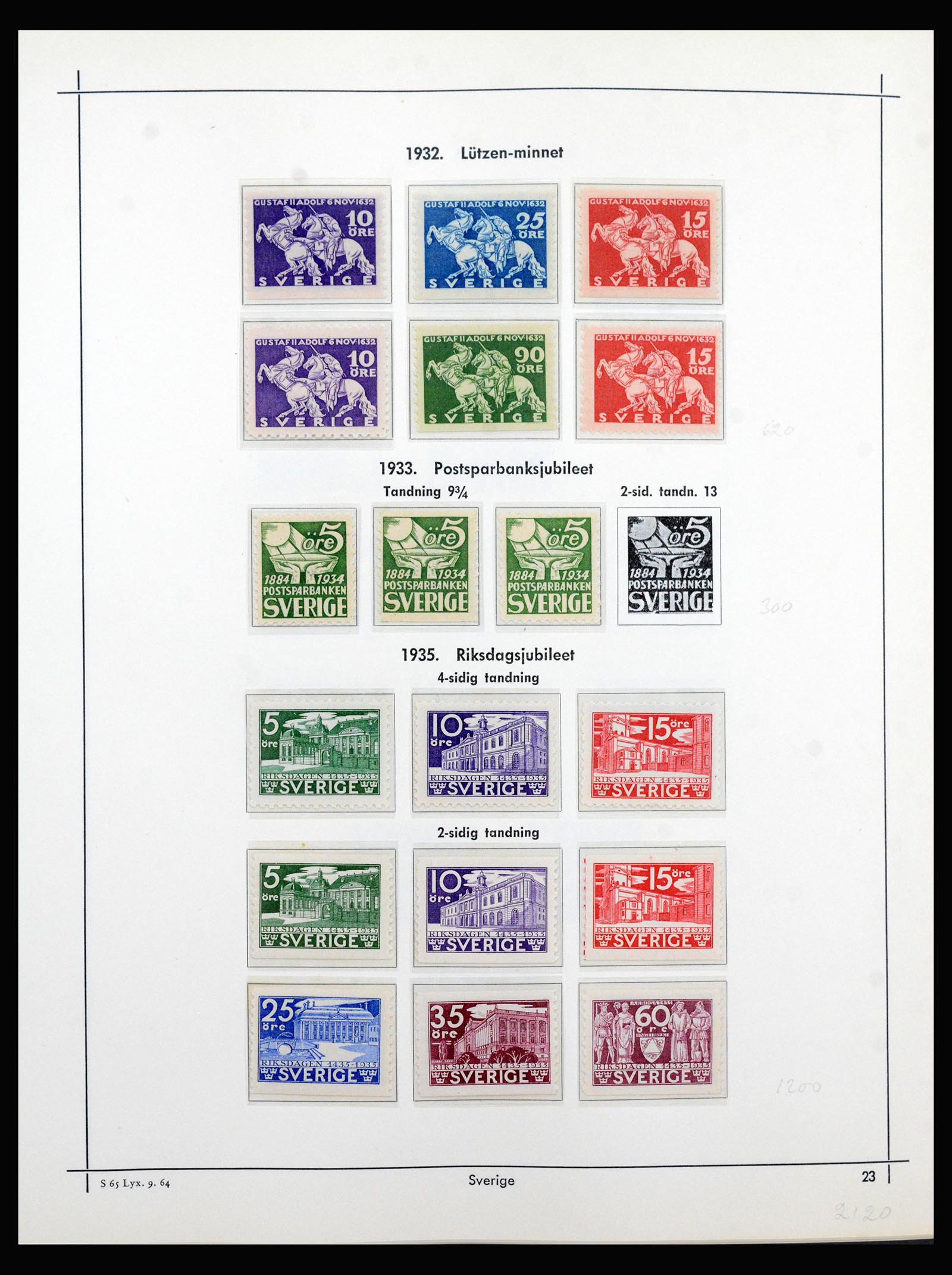 40353 0017 - Stamp collection 40353 Sweden 1872-1967.