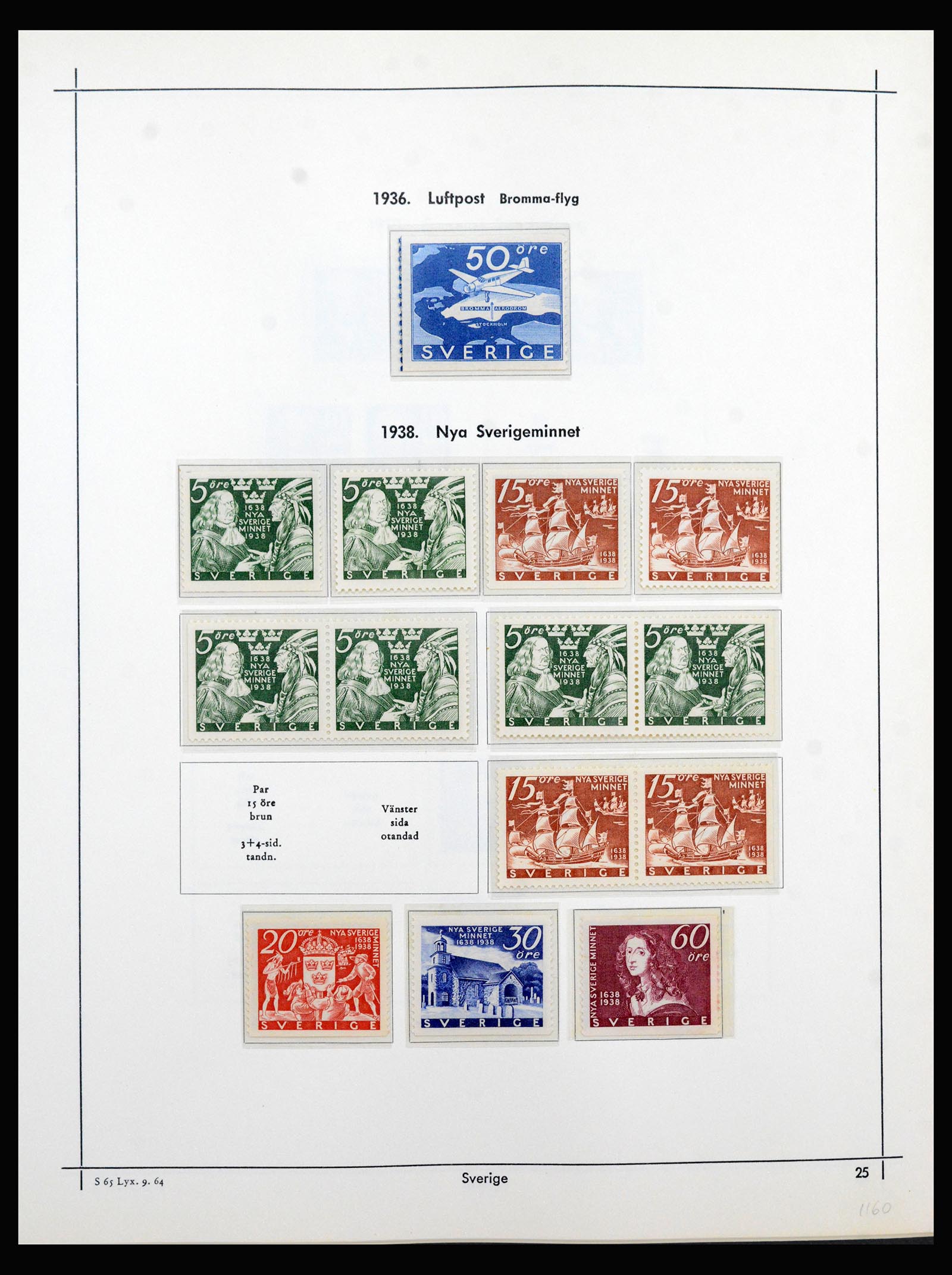 40353 0019 - Stamp collection 40353 Sweden 1872-1967.