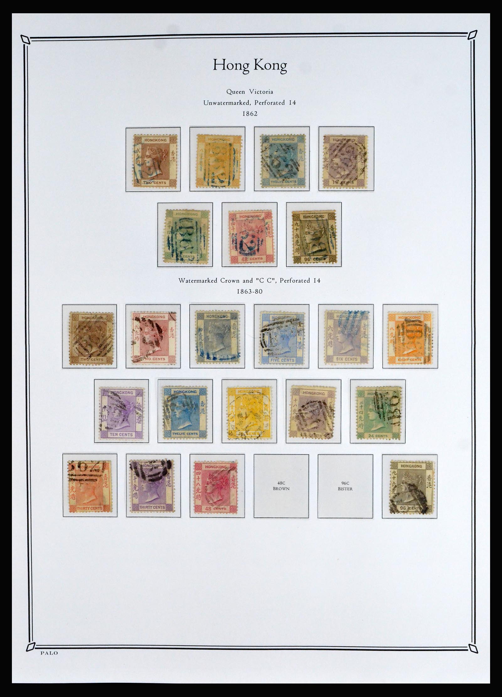 40358 0001 - Postzegel verzameling 40358 Hongkong 1862-1949.