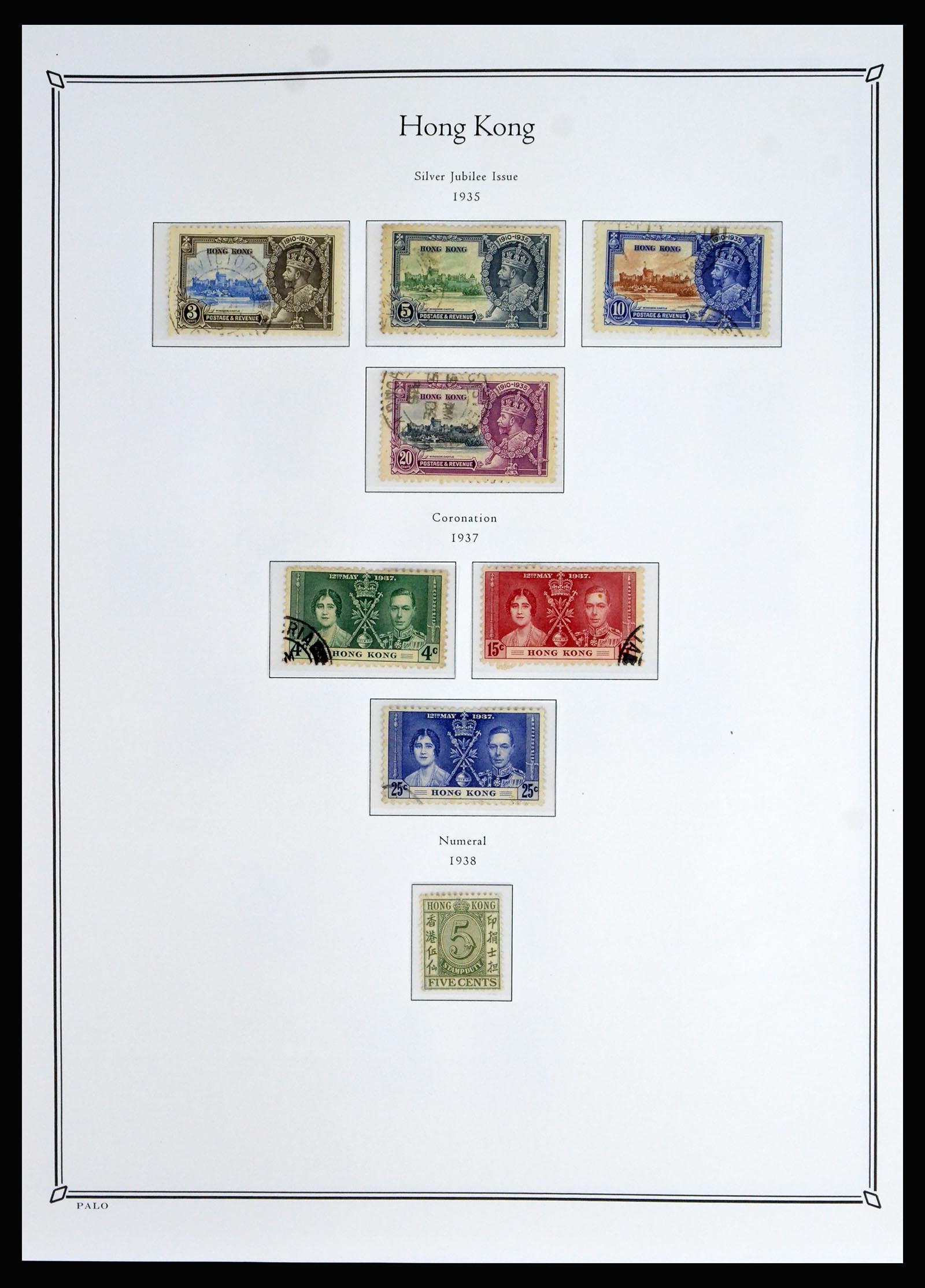 40358 0009 - Postzegel verzameling 40358 Hongkong 1862-1949.