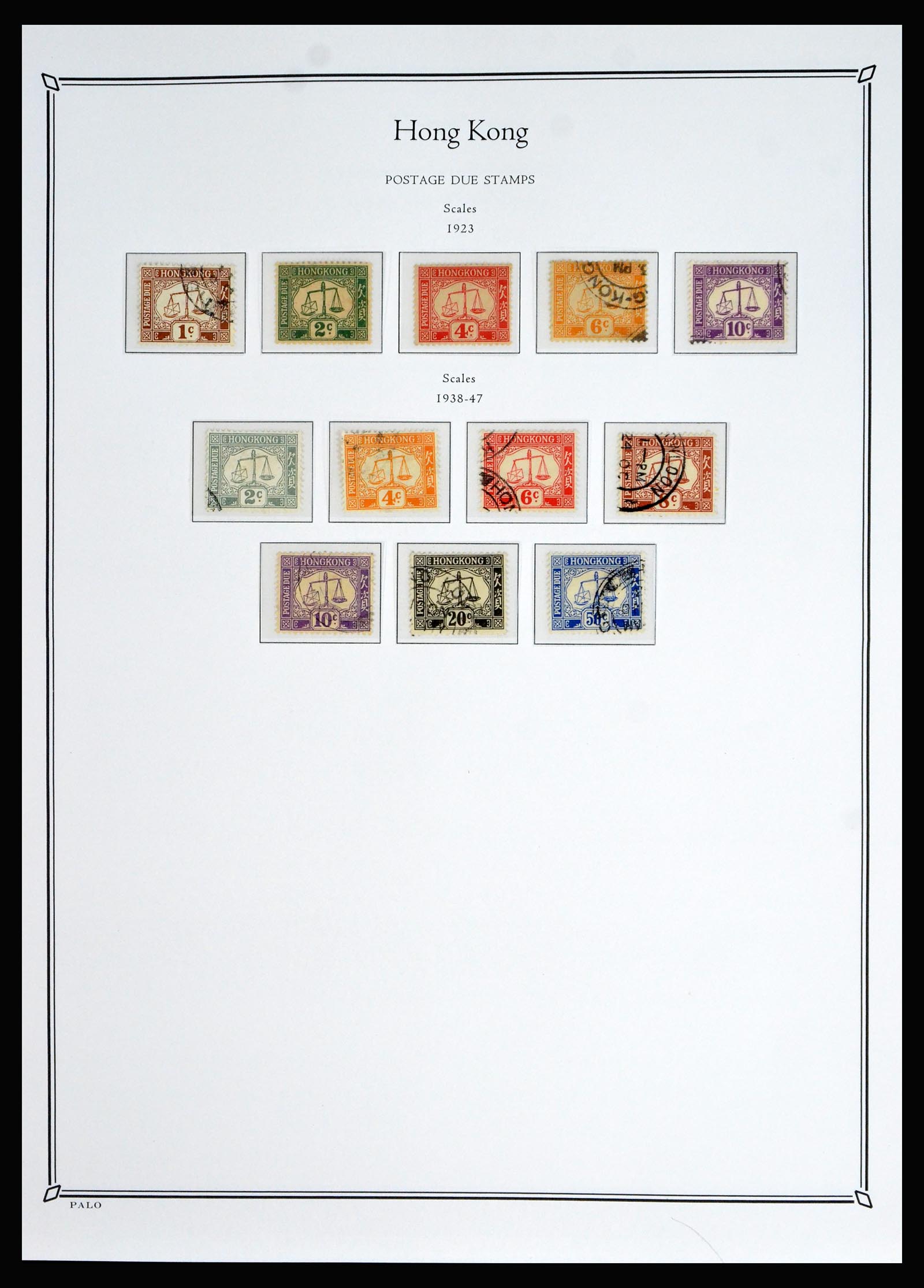 40358 0013 - Postzegel verzameling 40358 Hongkong 1862-1949.