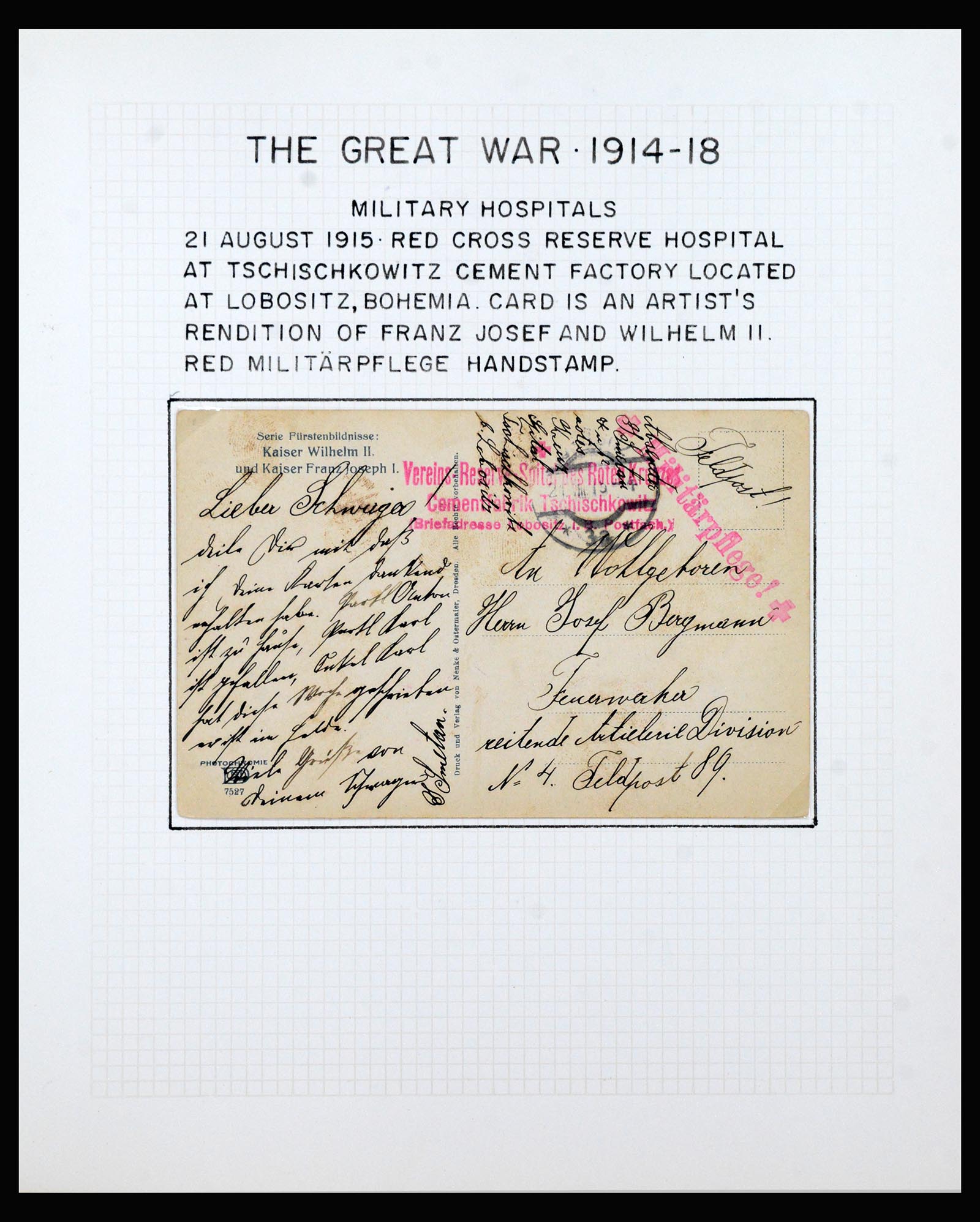 40359 0001 - Postzegel verzameling 40359 Oostenrijk 1914-1918.