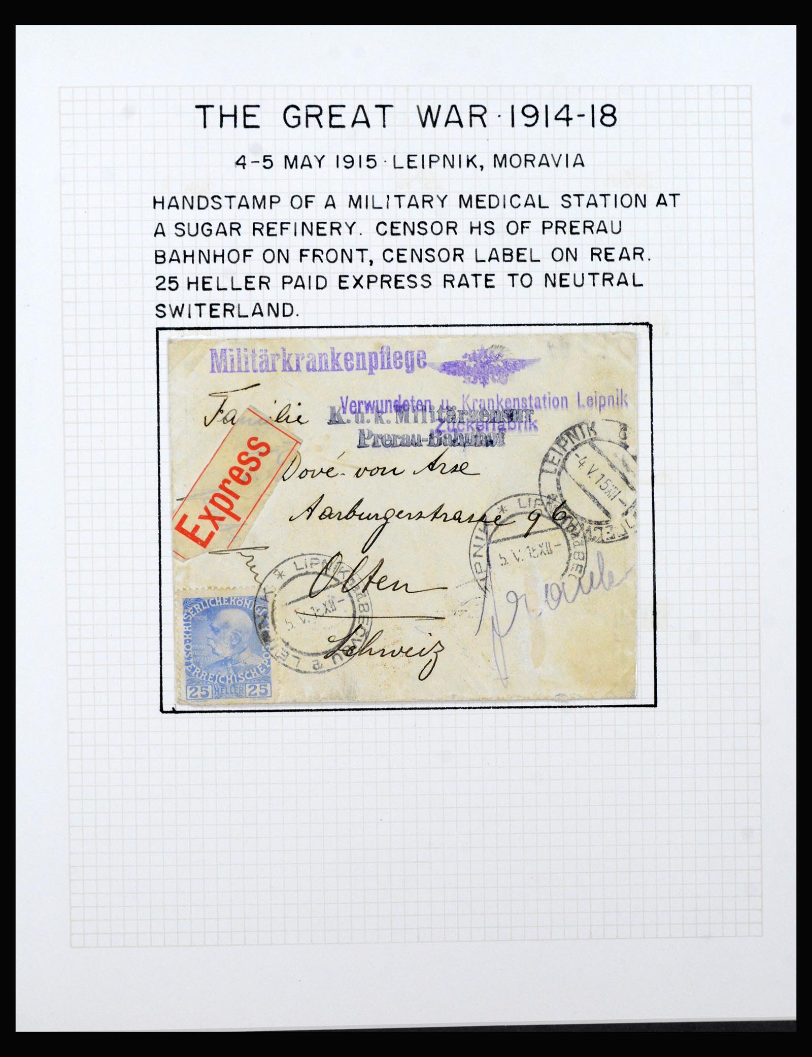 40359 0002 - Postzegel verzameling 40359 Oostenrijk 1914-1918.