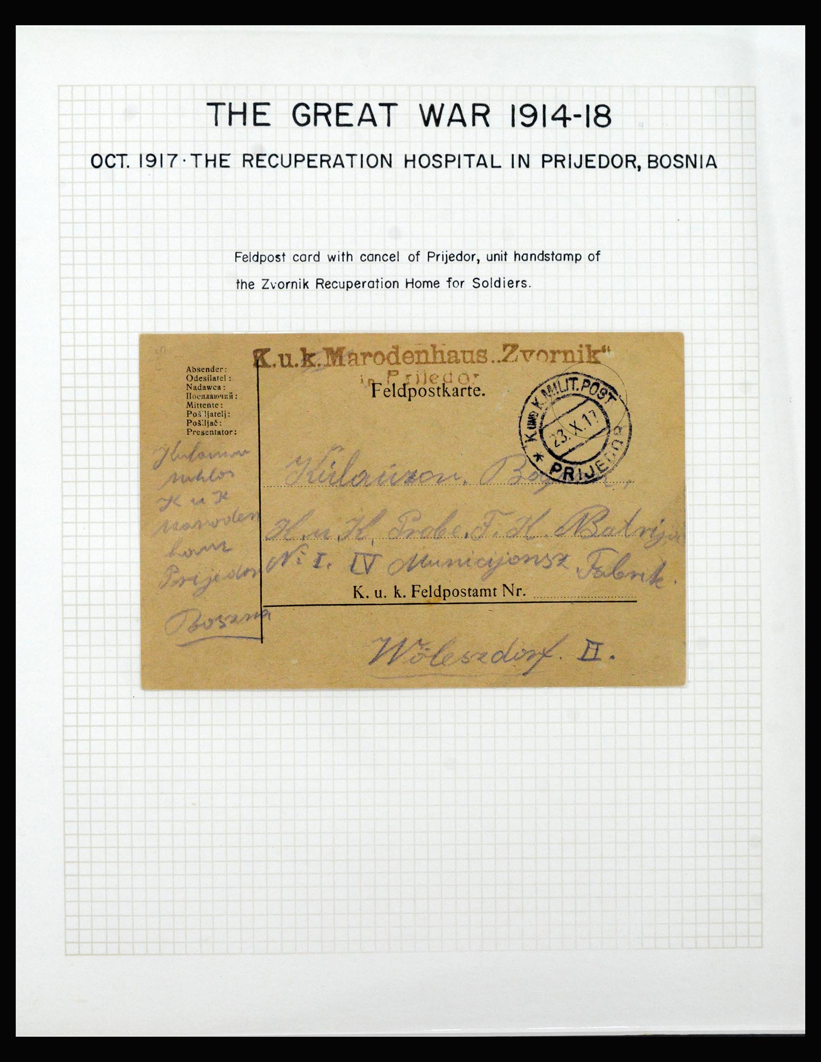 40359 0008 - Postzegel verzameling 40359 Oostenrijk 1914-1918.