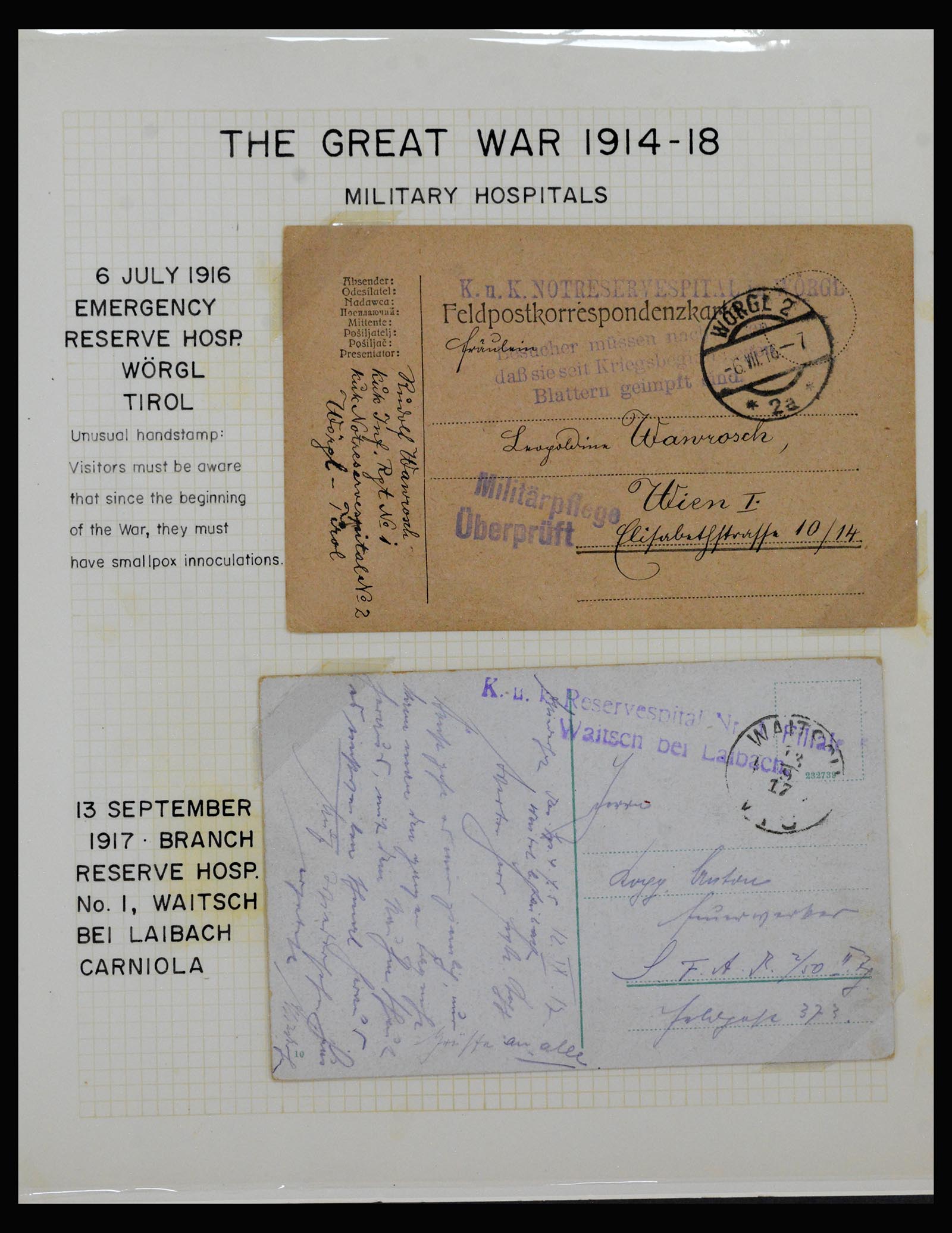 40359 0011 - Postzegel verzameling 40359 Oostenrijk 1914-1918.