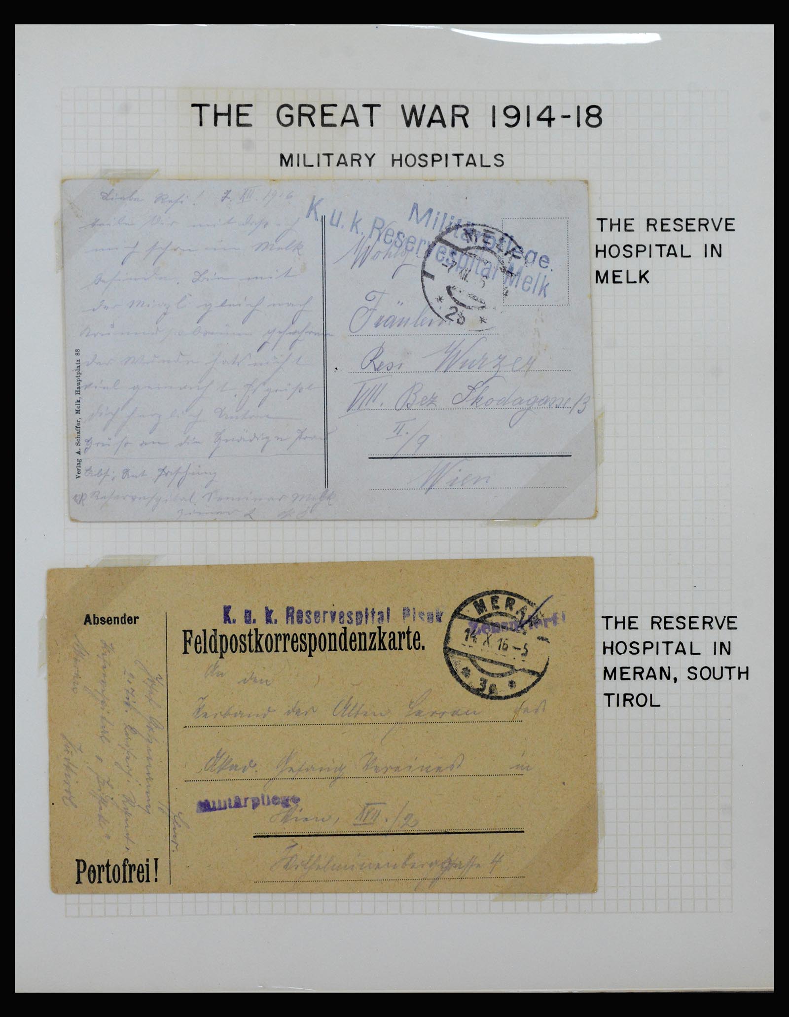 40359 0012 - Postzegel verzameling 40359 Oostenrijk 1914-1918.