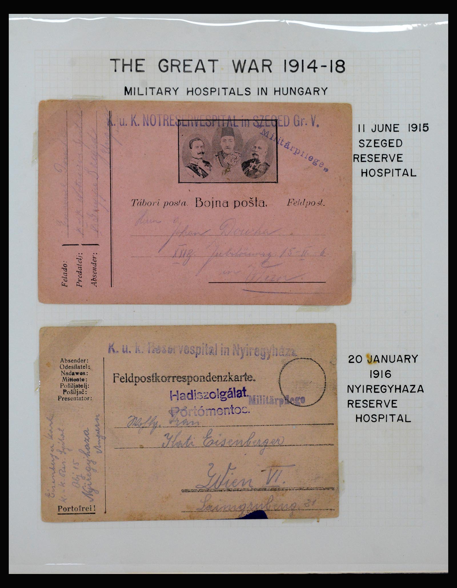 40359 0014 - Postzegel verzameling 40359 Oostenrijk 1914-1918.