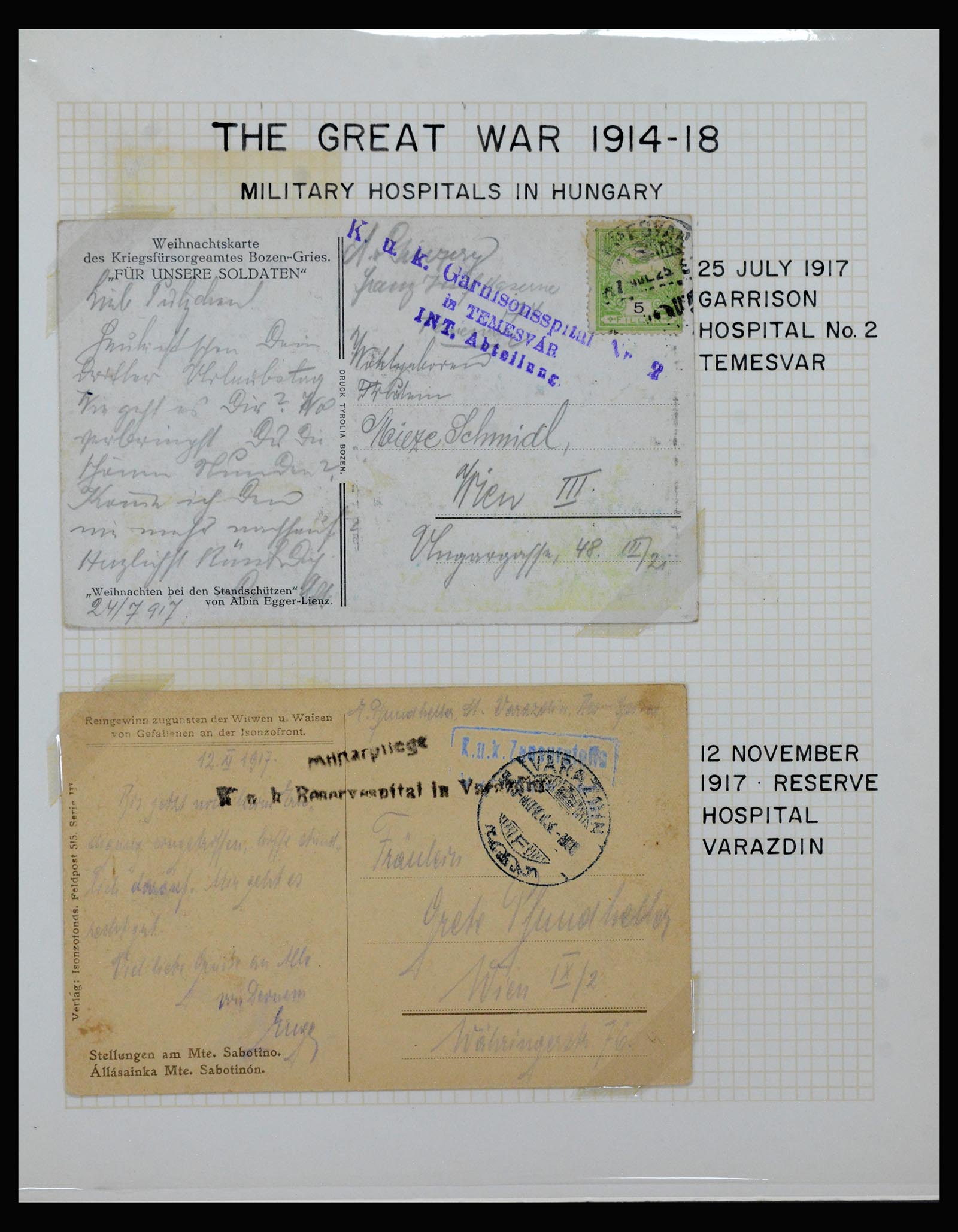 40359 0015 - Postzegel verzameling 40359 Oostenrijk 1914-1918.