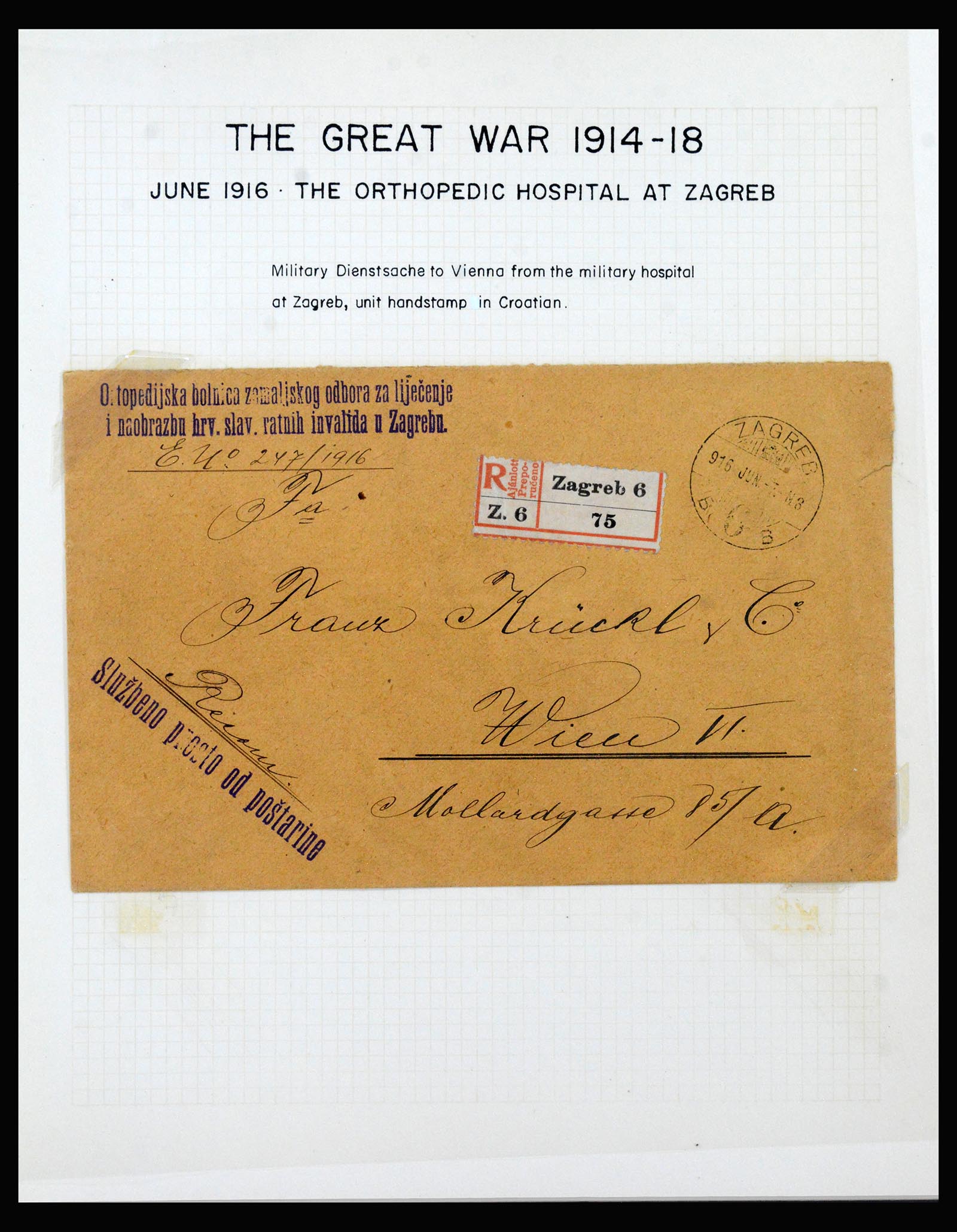 40359 0017 - Postzegel verzameling 40359 Oostenrijk 1914-1918.