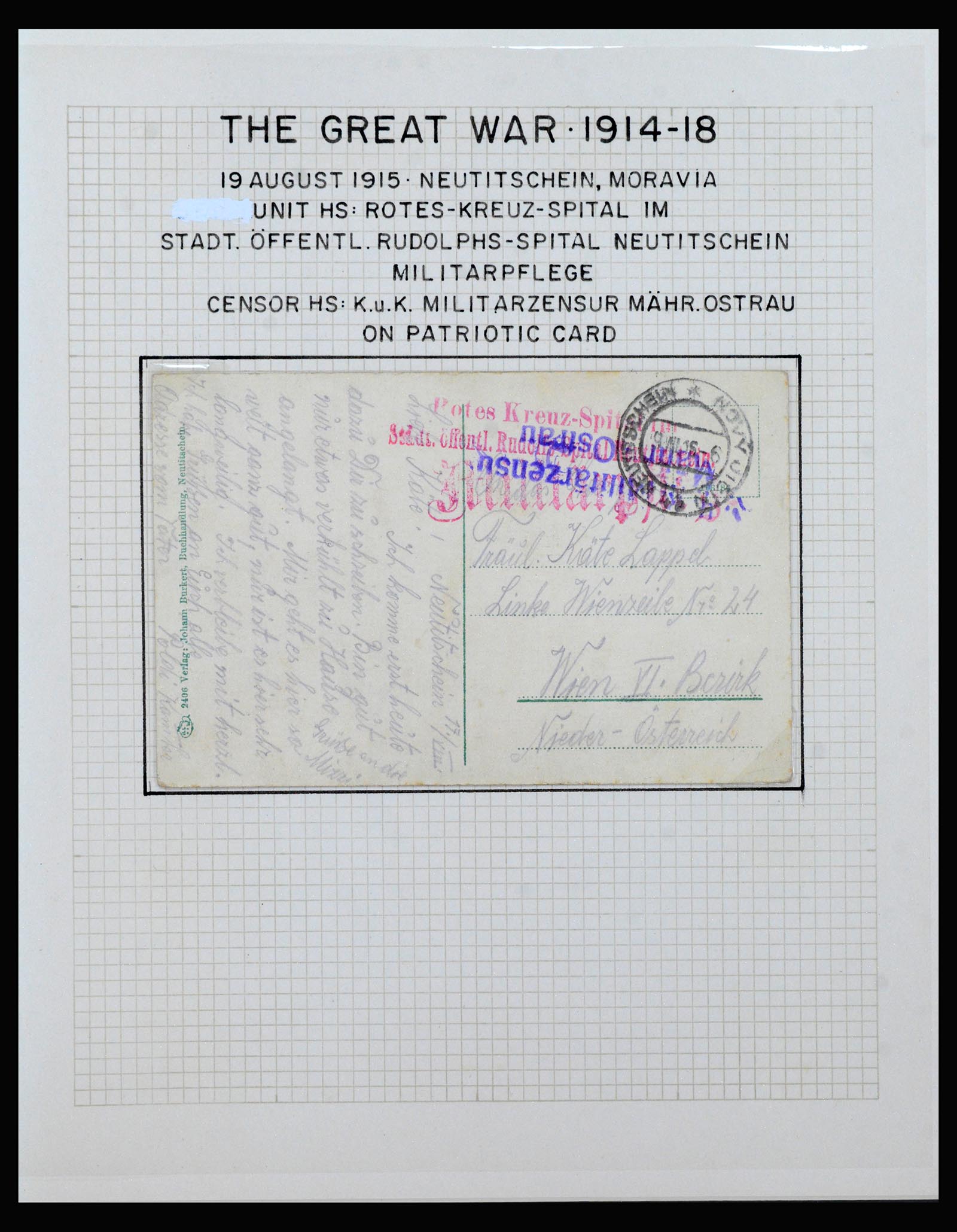 40359 0018 - Postzegel verzameling 40359 Oostenrijk 1914-1918.