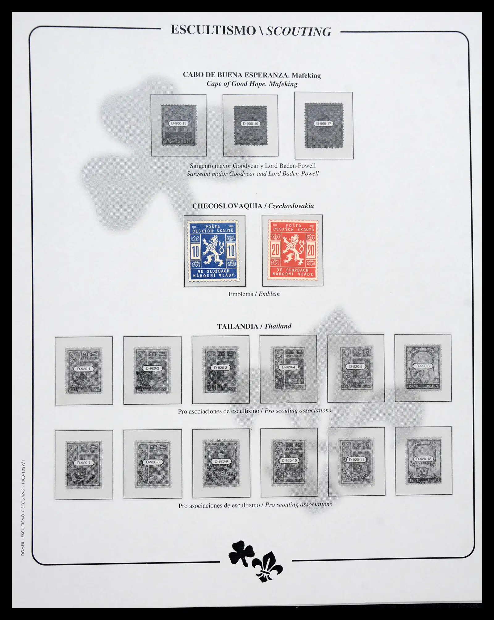40360 0002 - Stamp collection 40360 Thematics scouting 1918-2010.