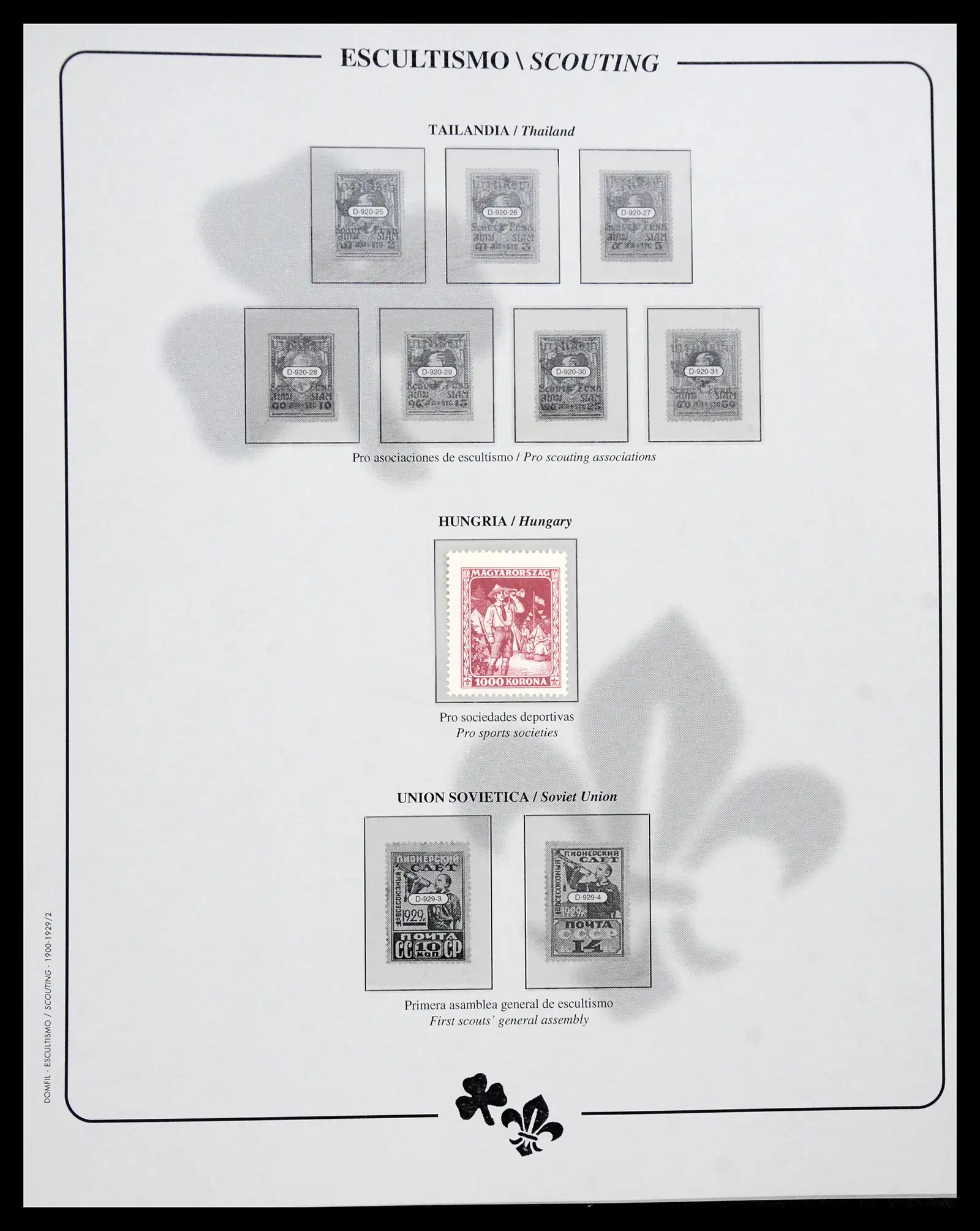 40360 0003 - Stamp collection 40360 Thematics scouting 1918-2010.