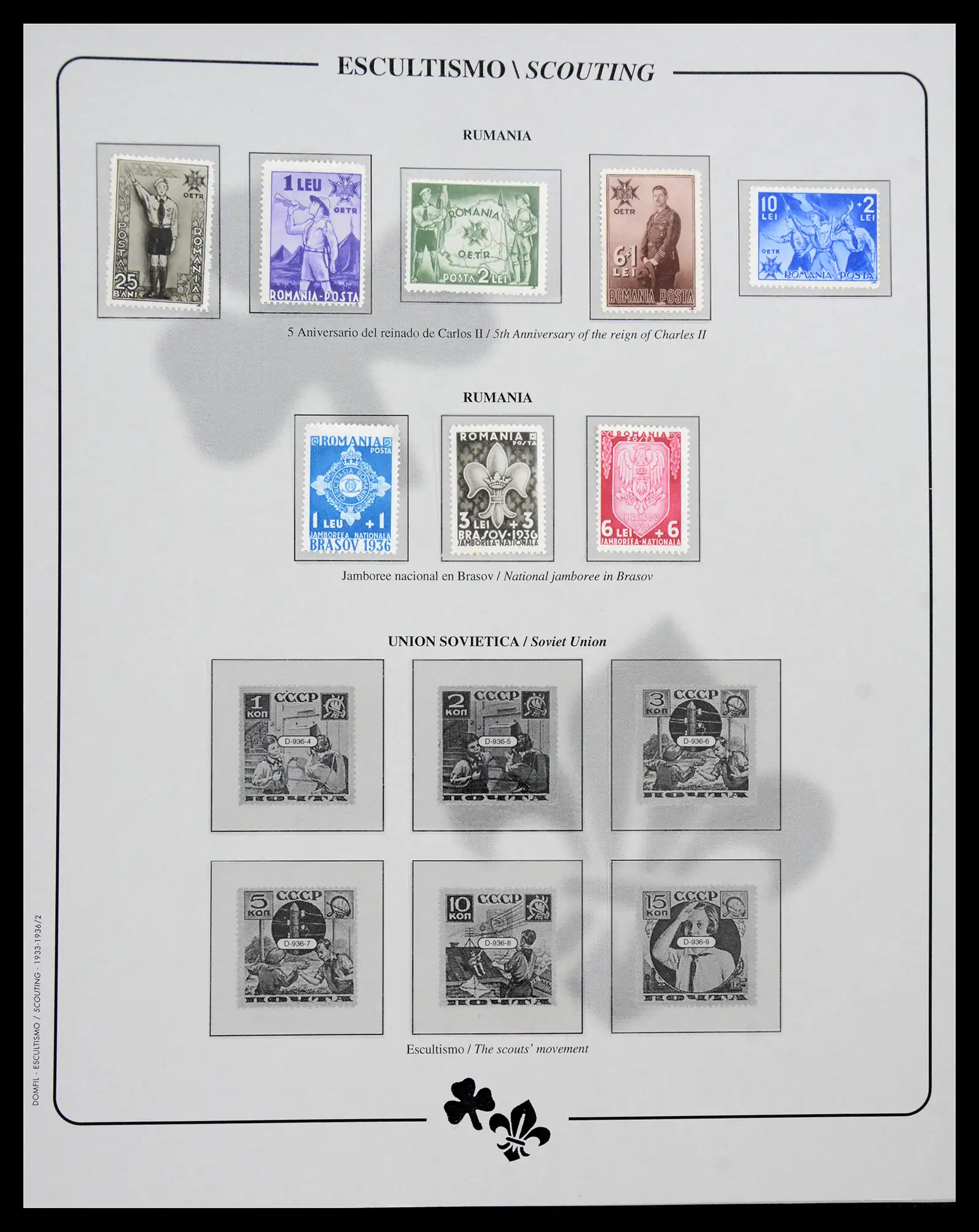 40360 0006 - Stamp collection 40360 Thematics scouting 1918-2010.