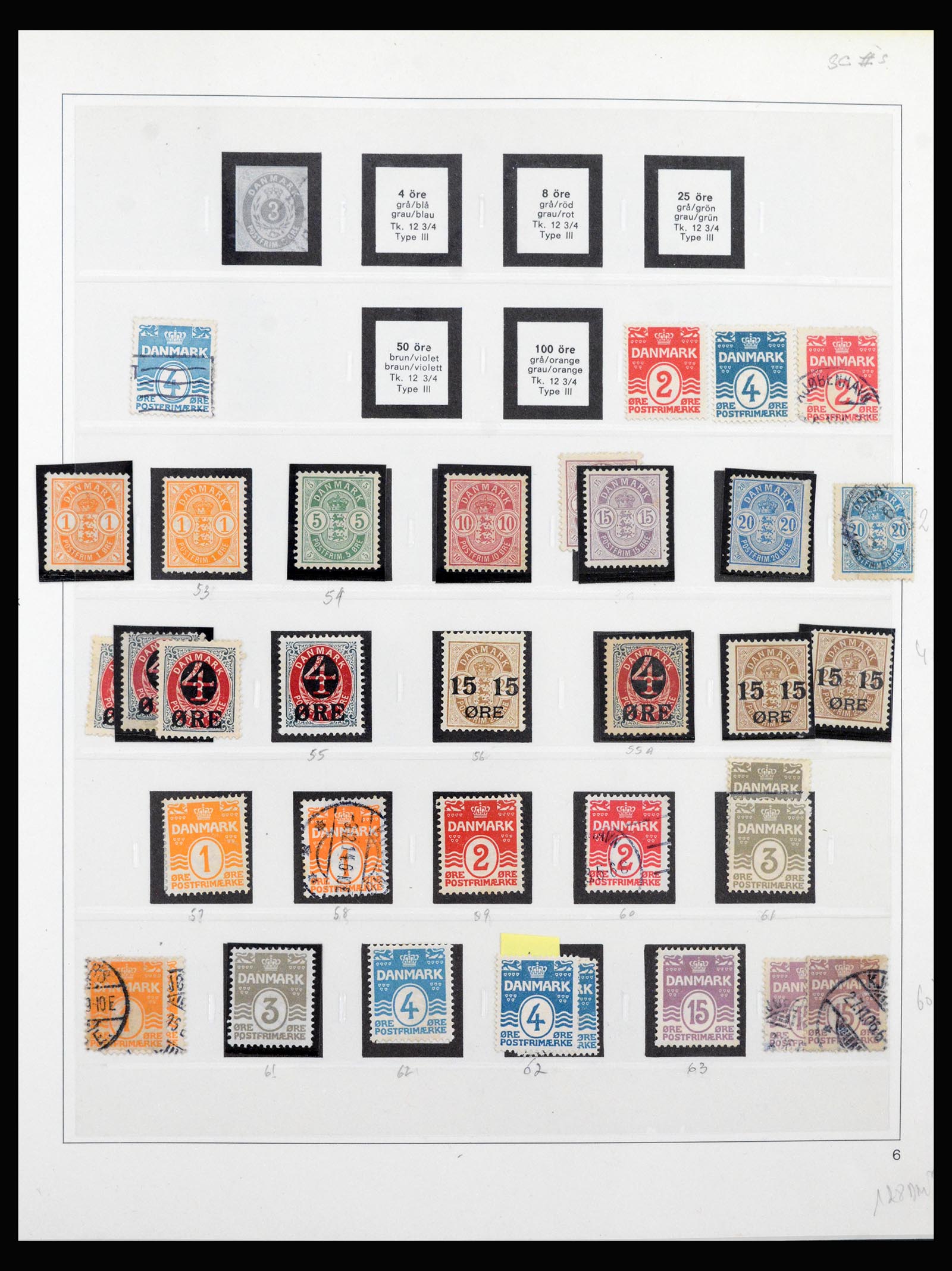 40361 0006 - Postzegel verzameling 40361 Denemarken 1851-1991.