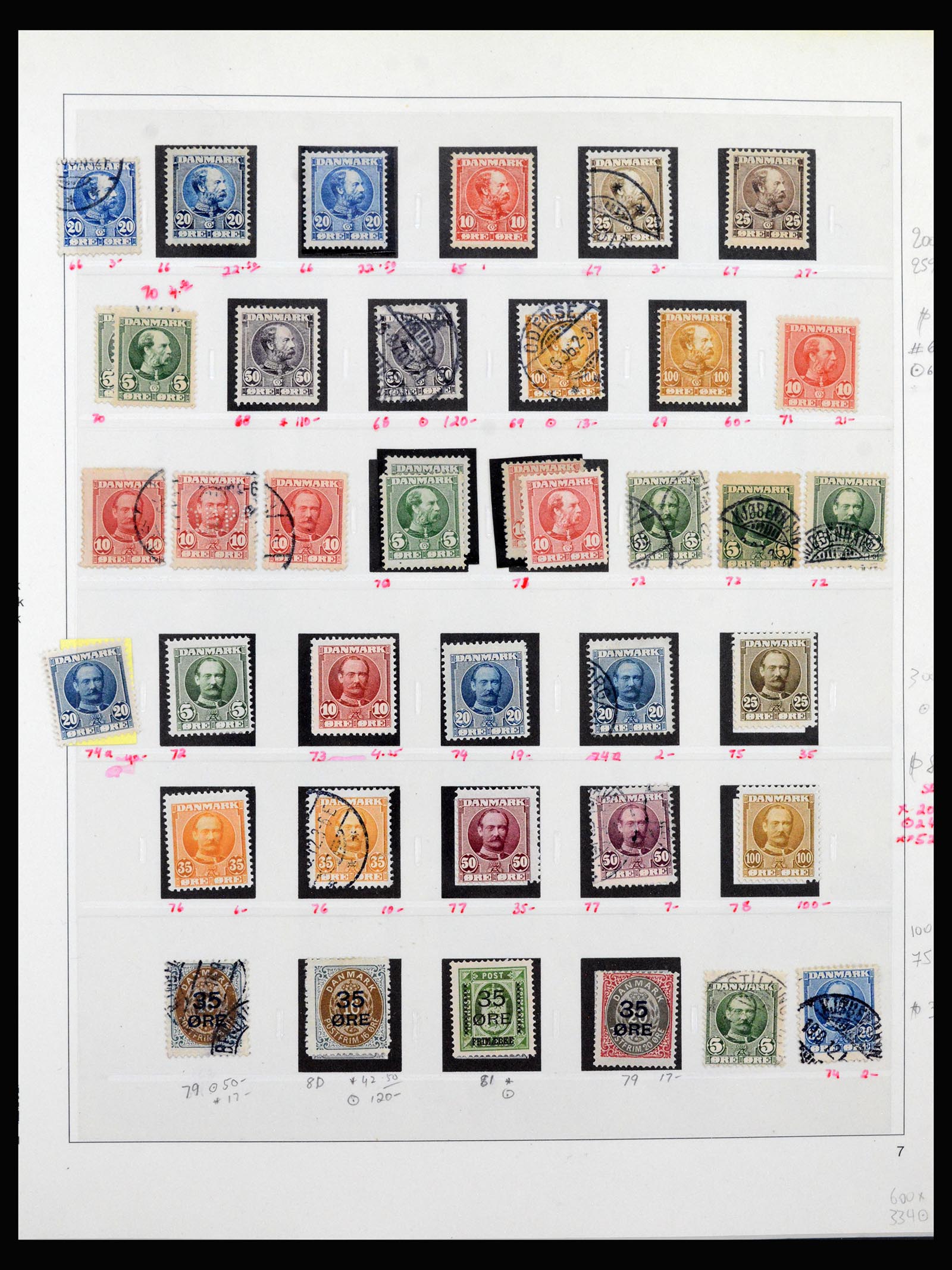 40361 0007 - Postzegel verzameling 40361 Denemarken 1851-1991.