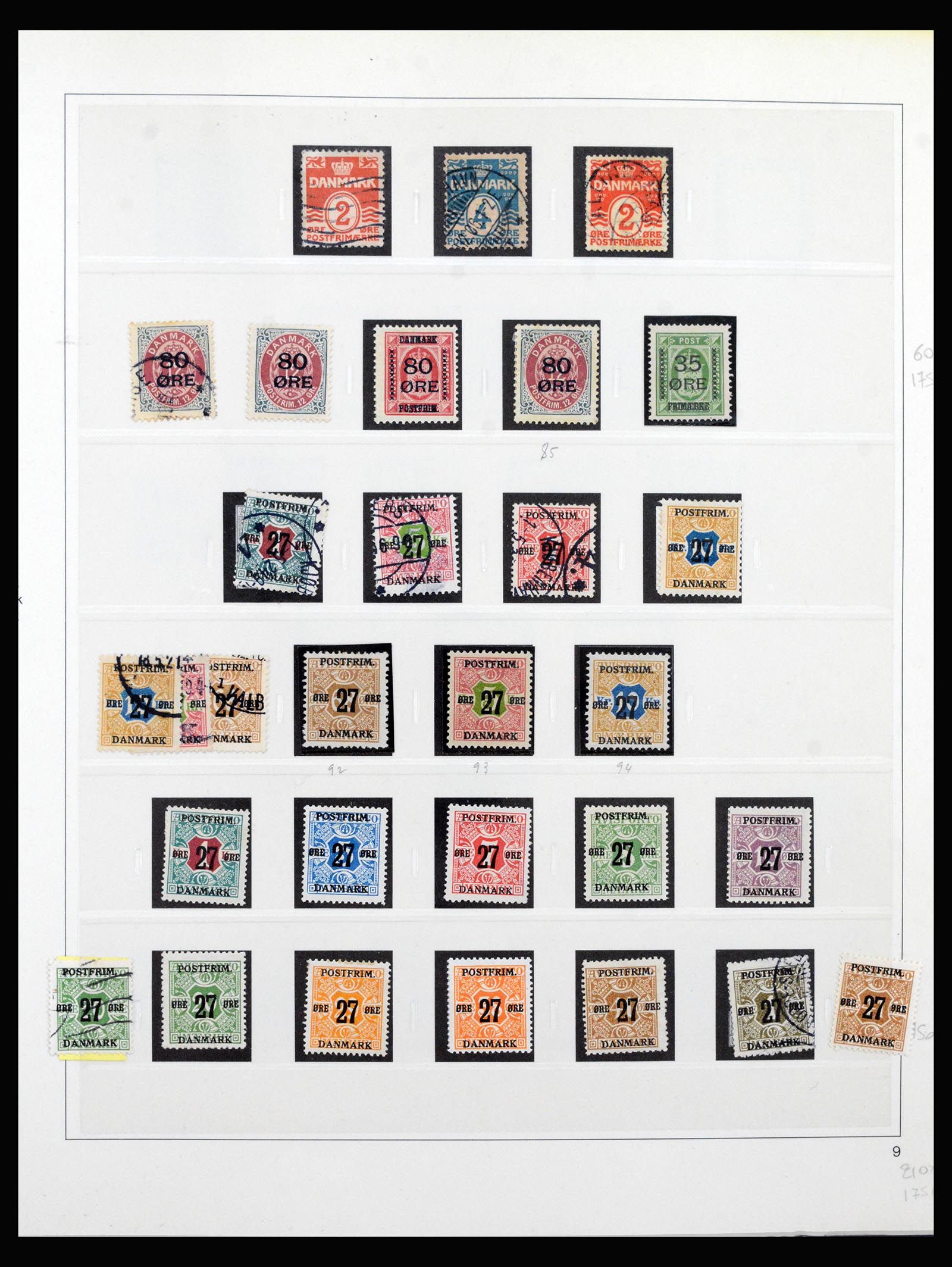 40361 0009 - Postzegel verzameling 40361 Denemarken 1851-1991.