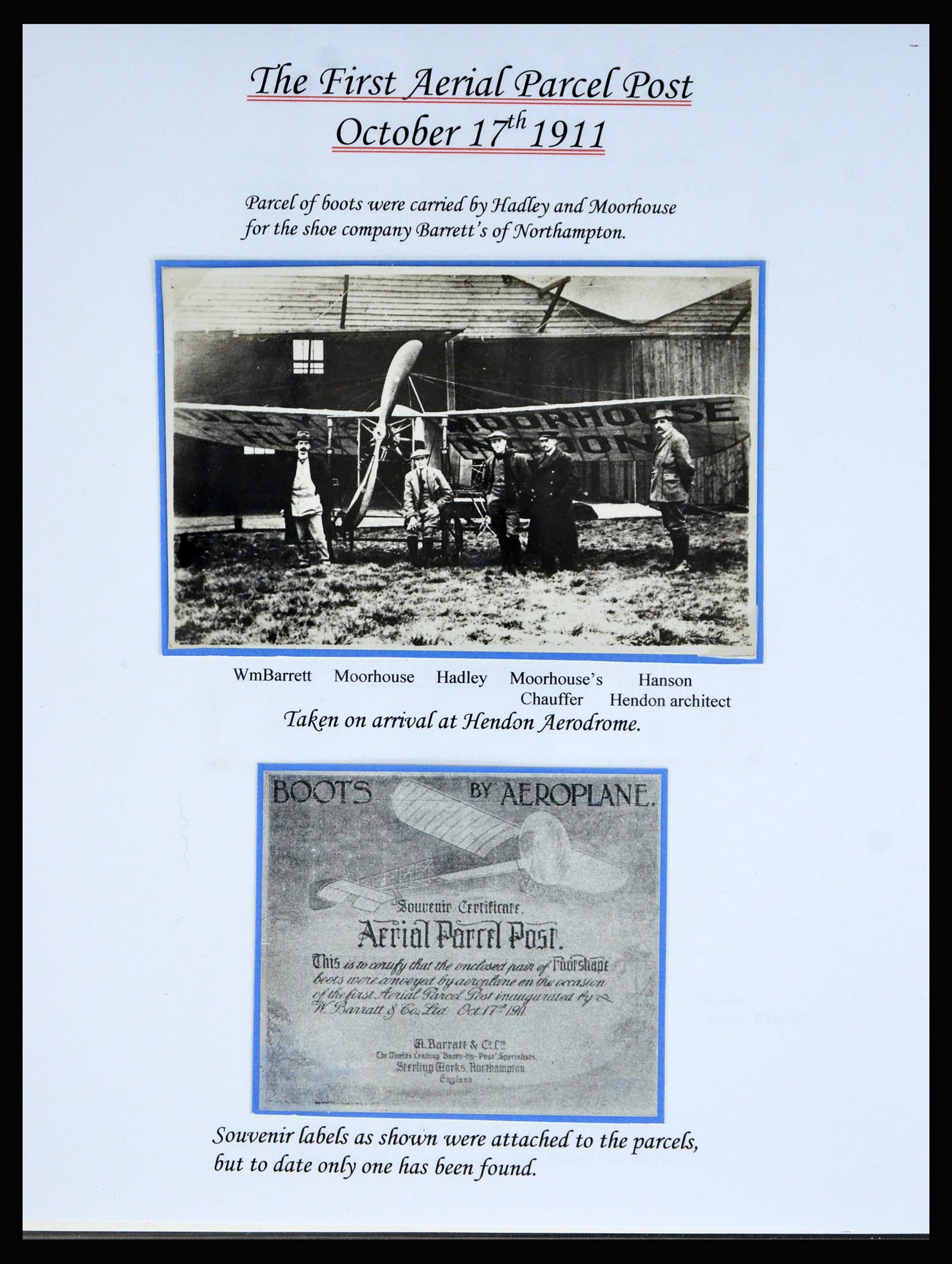 40363 0002 - Postzegel verzameling 40363 Engeland luchtpost 1911-1933.