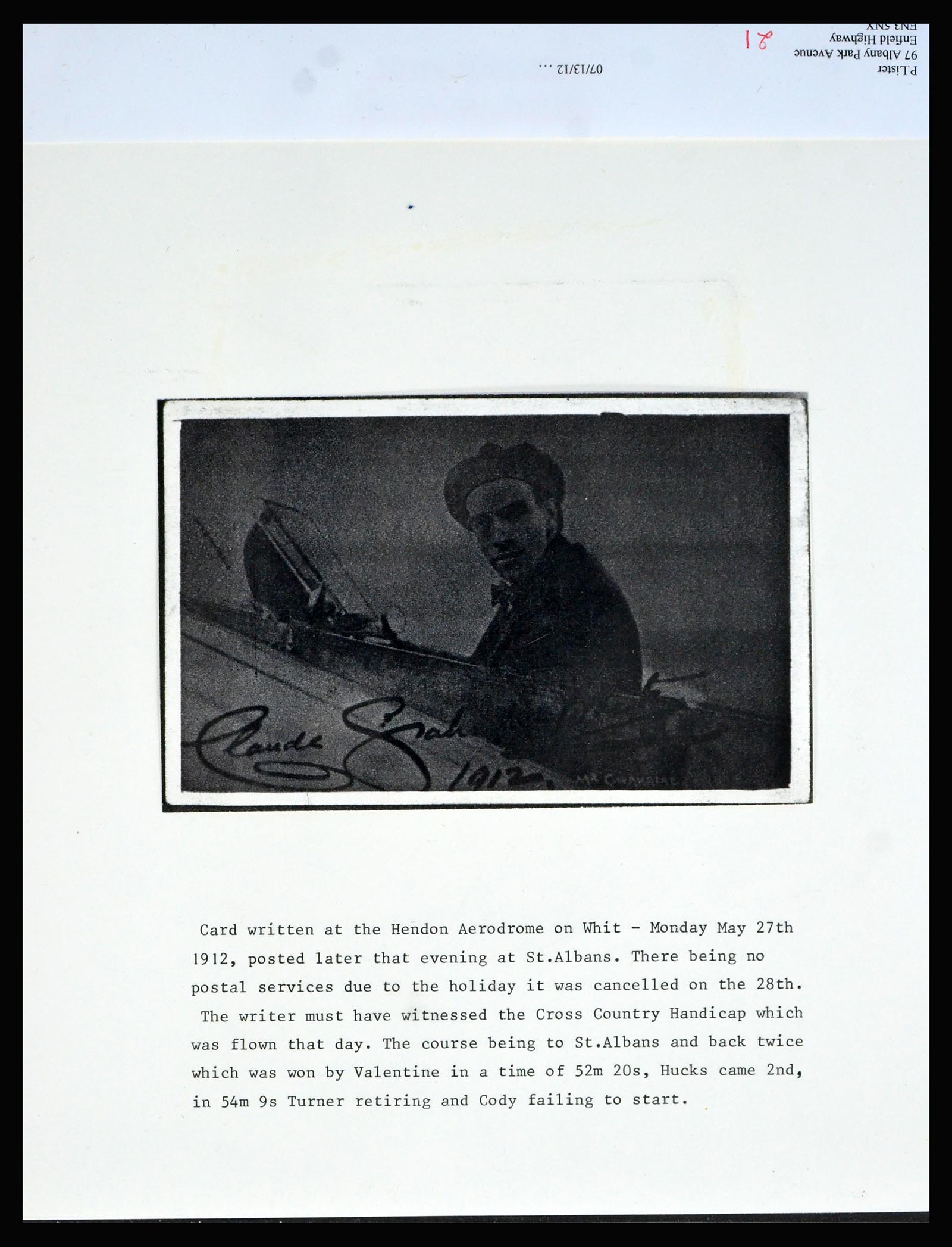40363 0004 - Postzegel verzameling 40363 Engeland luchtpost 1911-1933.