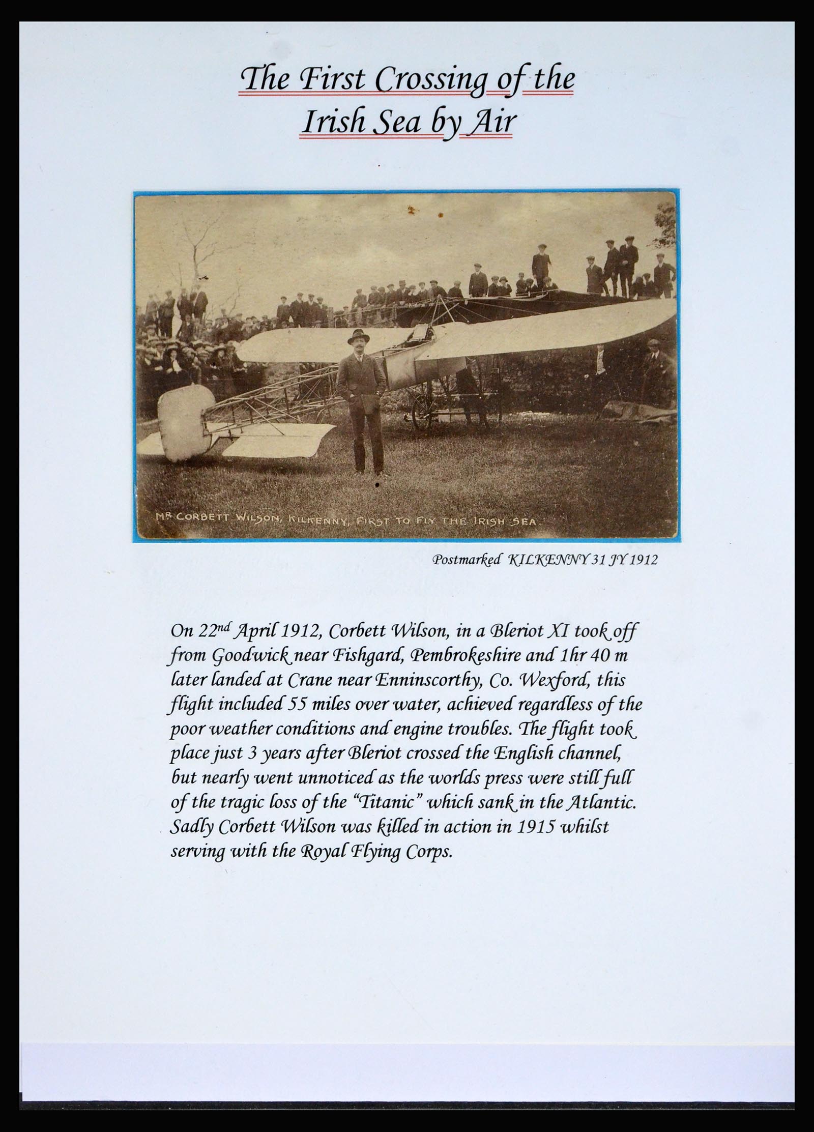 40363 0005 - Postzegel verzameling 40363 Engeland luchtpost 1911-1933.